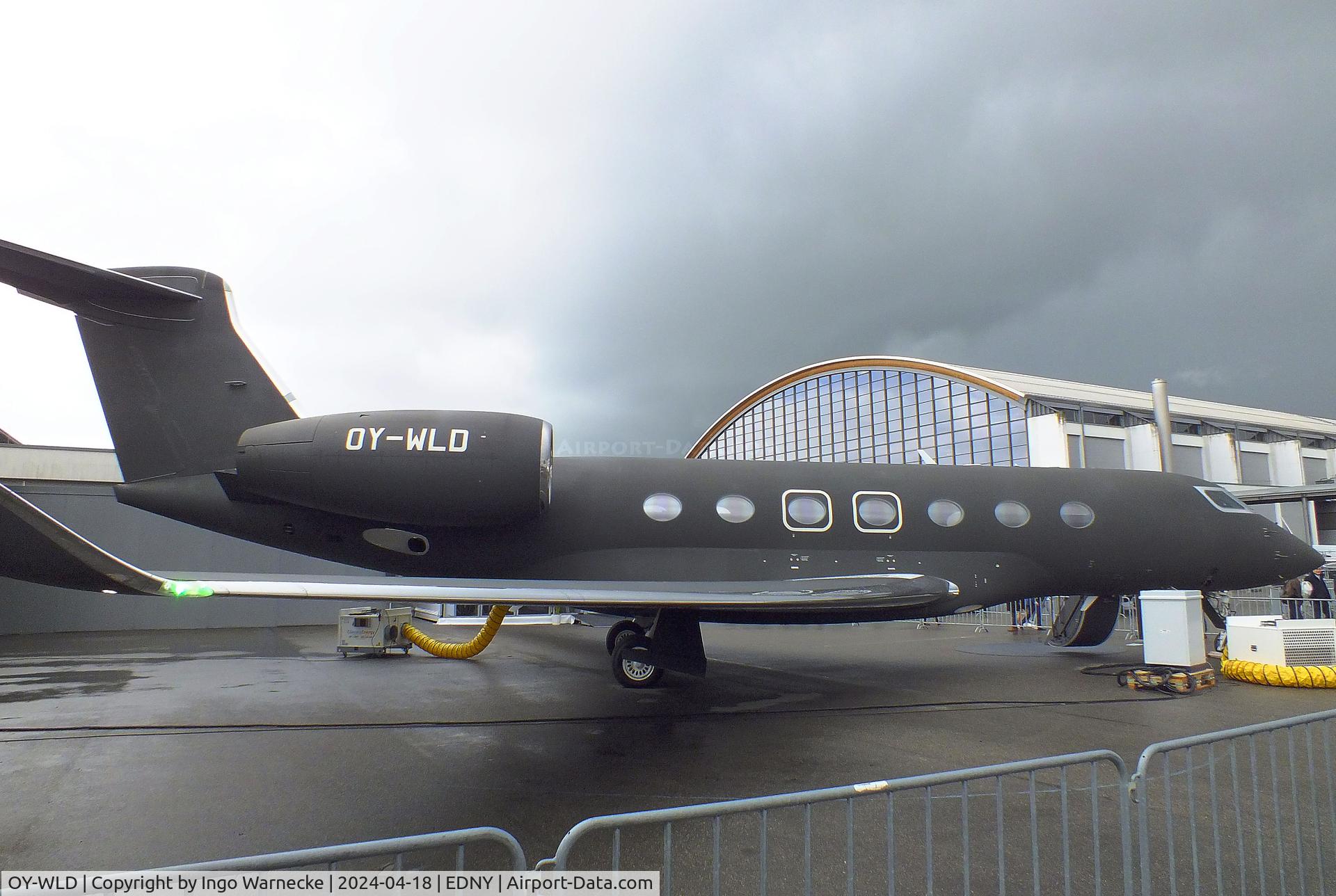 OY-WLD, 2018 Gulfstream Aerospace GVII-G500 C/N 72019, Gulfstream G VII (G500) at the AERO 2024, Friedrichshafen
