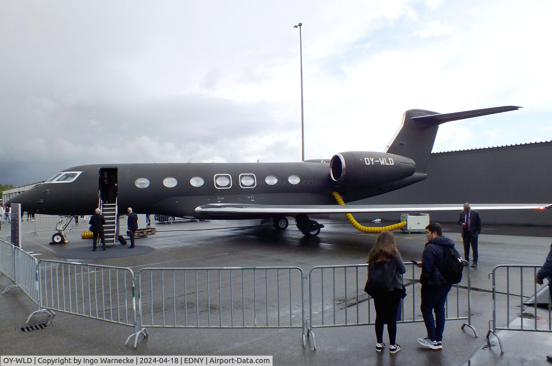 OY-WLD, 2018 Gulfstream Aerospace GVII-G500 C/N 72019, Gulfstream G VII (G500) at the AERO 2024, Friedrichshafen