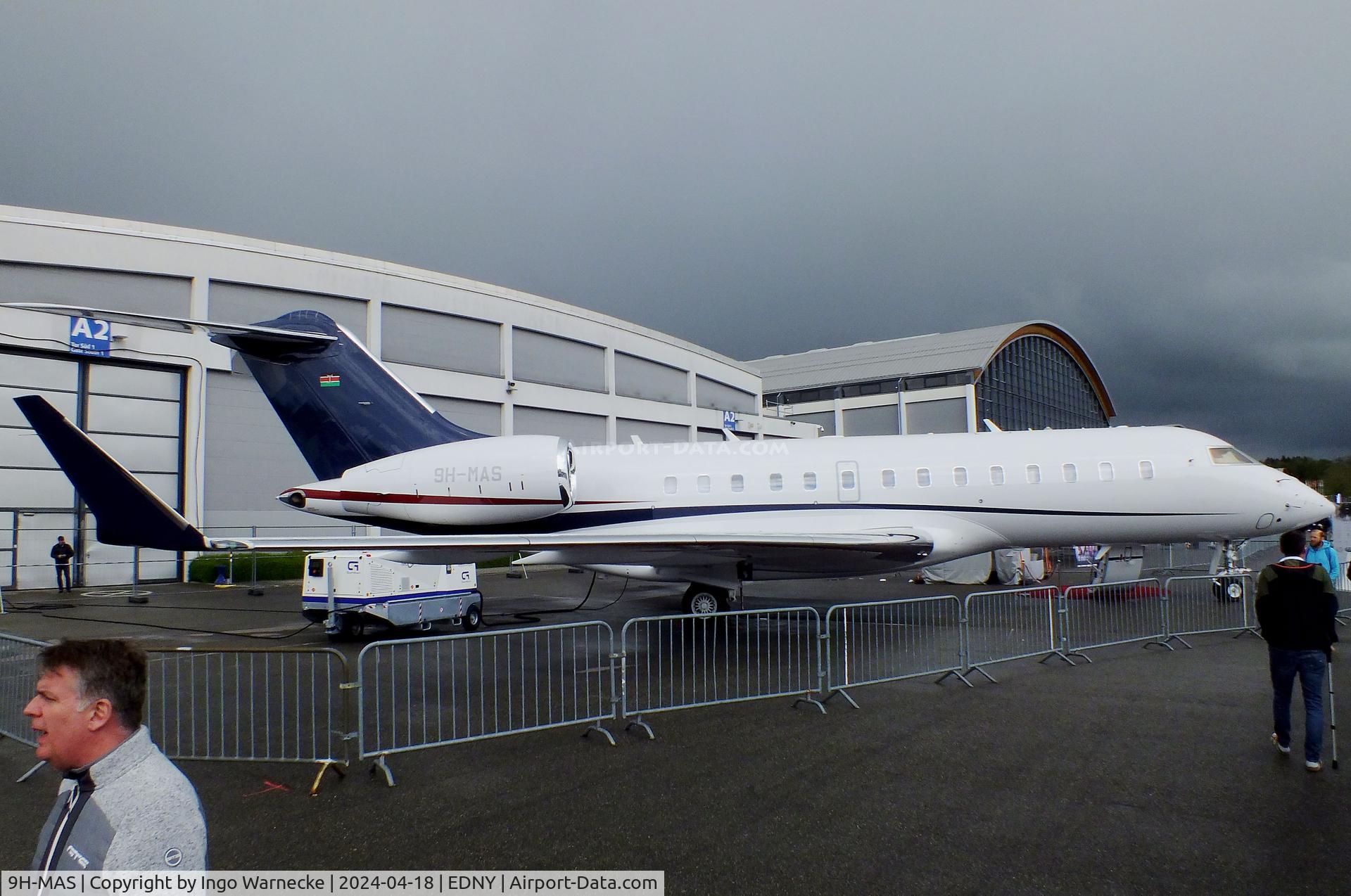 9H-MAS, 2021 Bombardier BD-700-1A11 Global 5500 C/N 60064, Gulfstream BD-700-1A11 Global 5500 at the AERO 2024, Friedrichshafen
