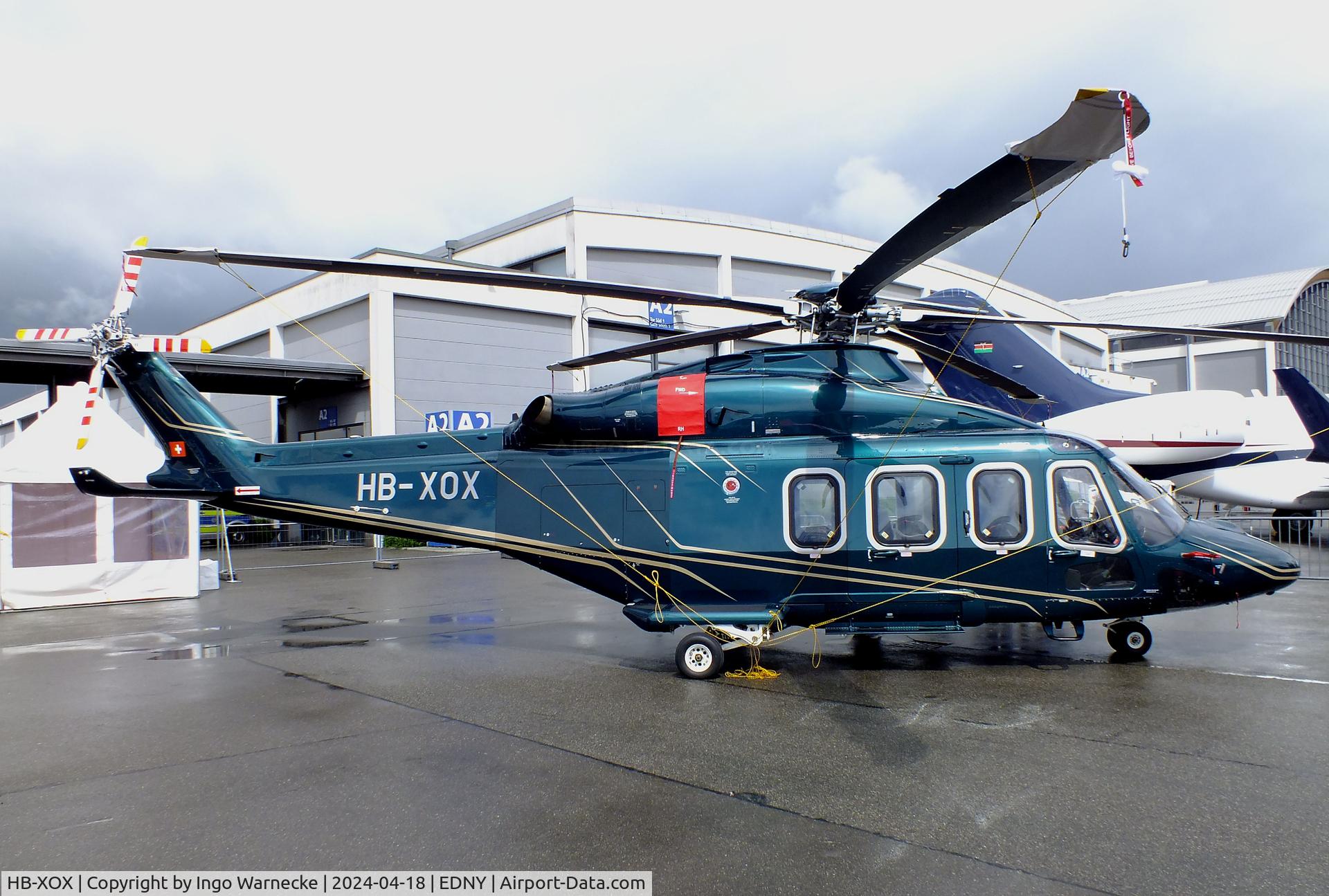 HB-XOX, 2024 Leonardo AW-139 C/N 32027, AgustaWestland (Leonardo) AW139 at the AERO 2024, Friedrichshafen