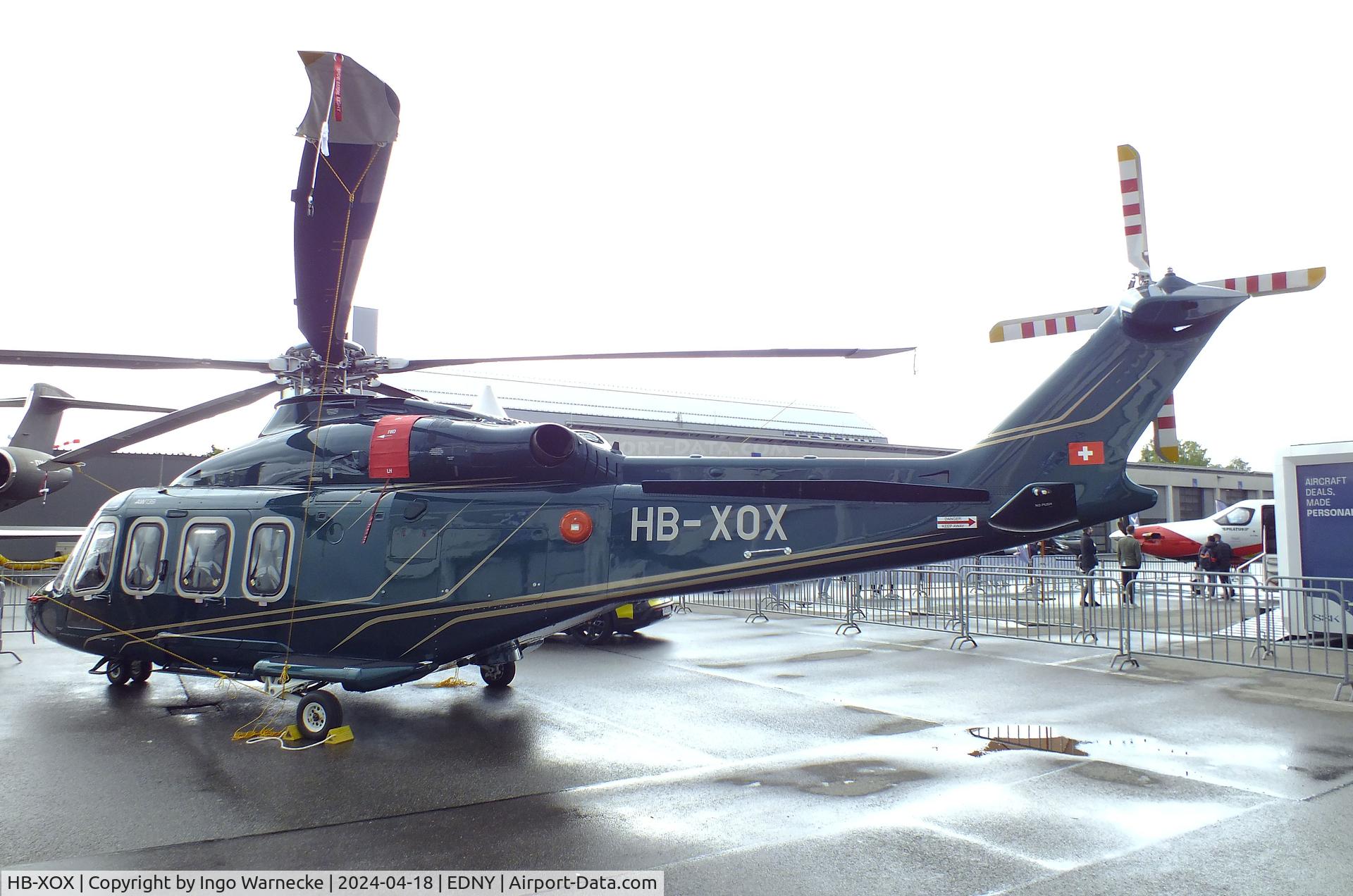 HB-XOX, 2024 Leonardo AW-139 C/N 32027, AgustaWestland (Leonardo) AW139 at the AERO 2024, Friedrichshafen