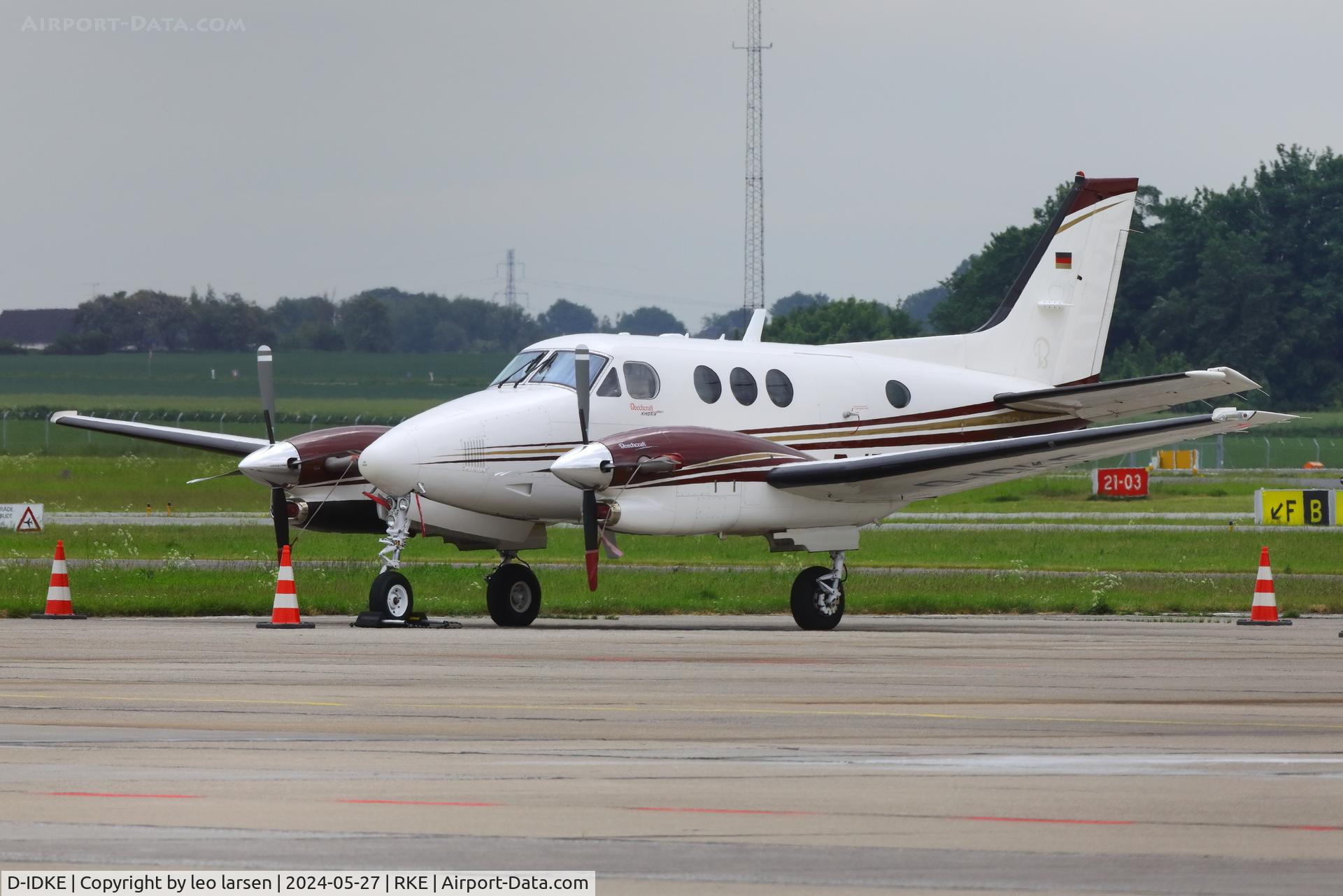 D-IDKE, 2008 Hawker Beechcraft C90GTI King Air King Air C/N LJ-1865, Roskilde 27.5.2024