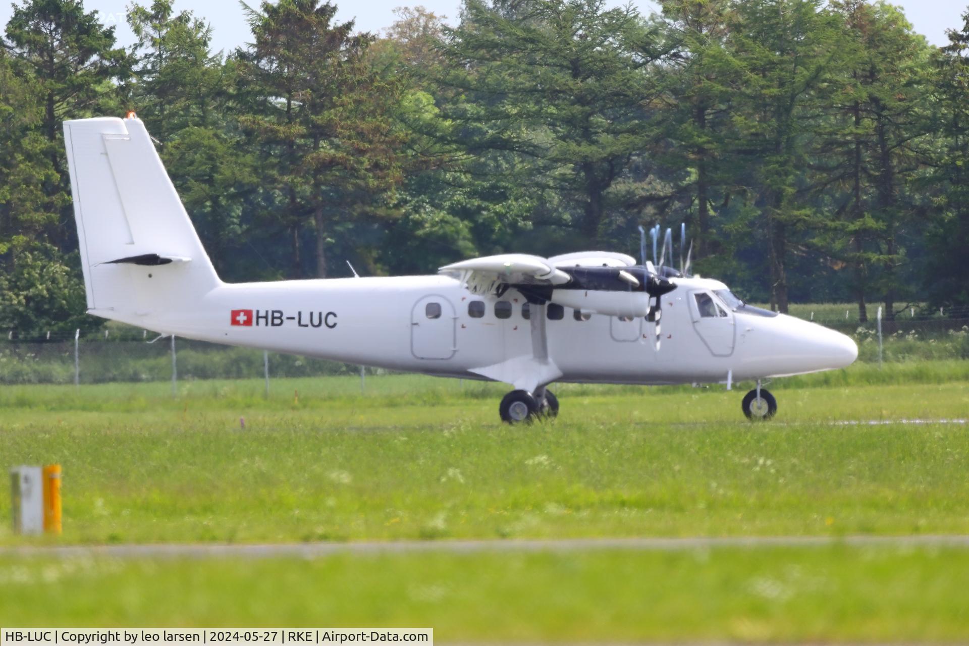 HB-LUC, 1973 De Havilland Canada DHC-6-300 Twin Otter C/N 351, Roskilde 27.5.2024