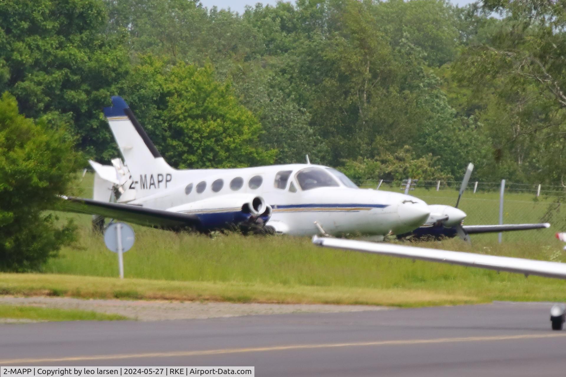 2-MAPP, 1976 Cessna 421C Golden Eagle C/N 421C0142, Roskilde 27.5.2024