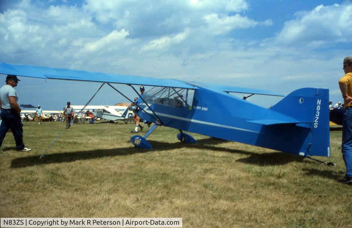 N83ZS, 1983 Fishercraft Inc ZIPPY SPORT C/N 002, Oshkosh 1985