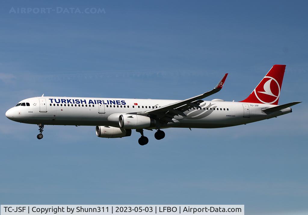 TC-JSF, 2013 Airbus A321-231 C/N 5465, Landing rwy 14L
