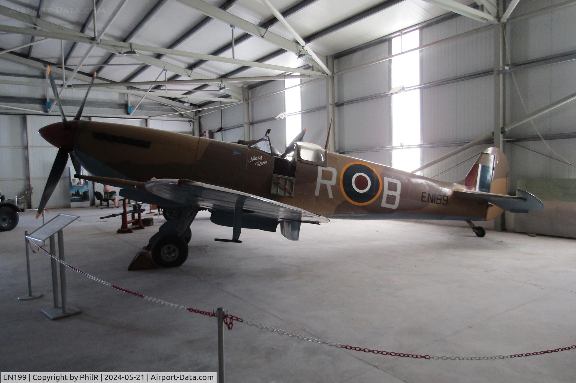 EN199, 1942 Supermarine 361 Spitfire F.IXe C/N 3677, EN199 VS Spitfire lXe Malta Aviation Museum  Ta' Qali Malta 21.05.24 (1)