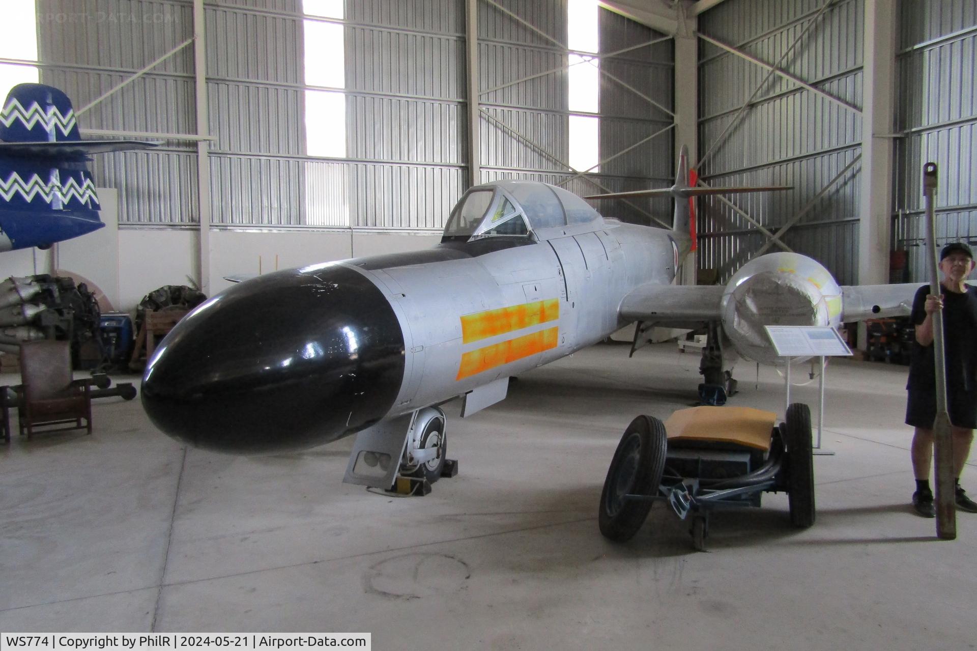 WS774, 1954 Gloster Meteor NF(T).14 C/N Not found WS774, WS774 1954 Armstrong Whitworth Meteor NF14 Malta Aviation Museum Ta' Qali Malta 21.05.24 (1)