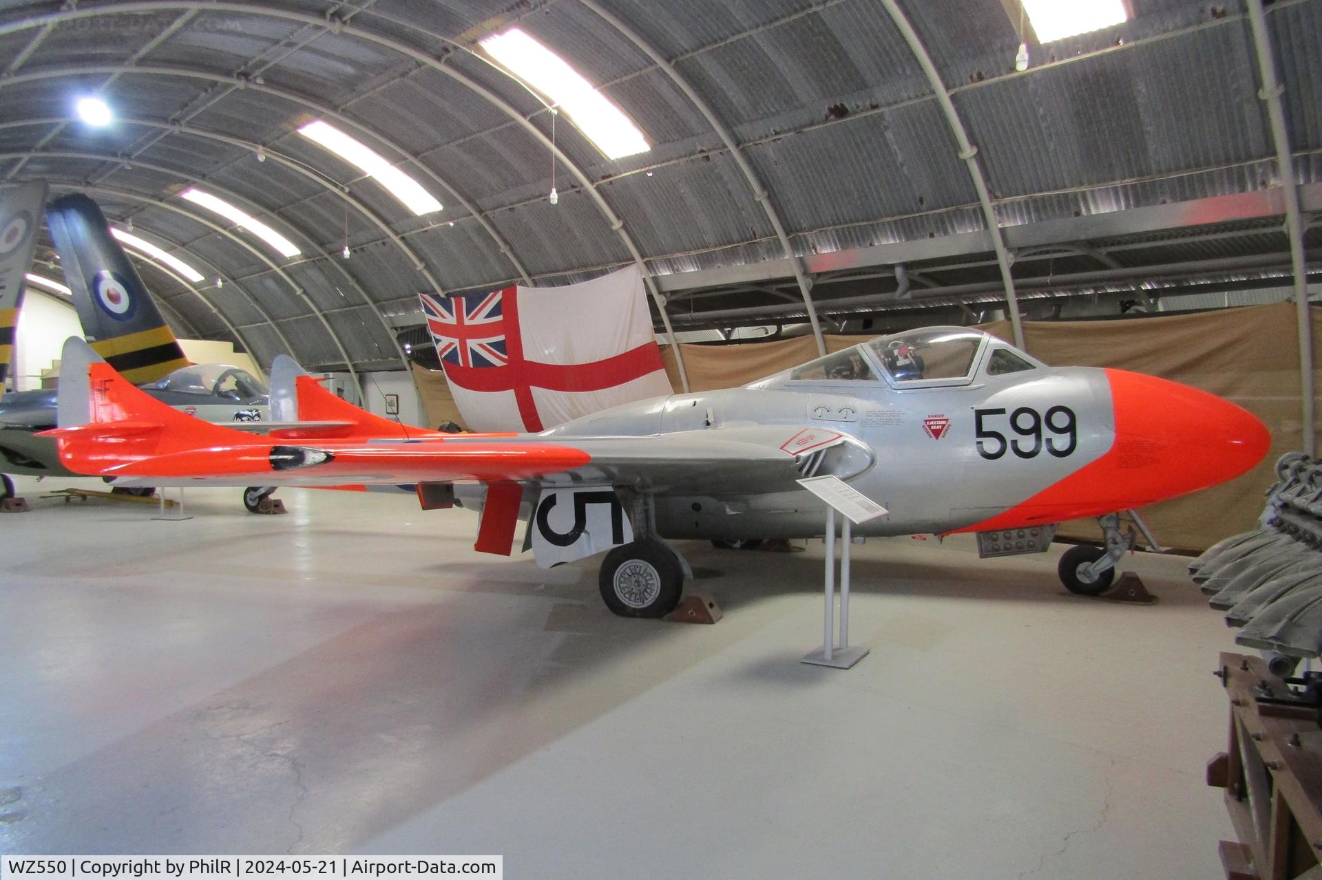 WZ550, 1953 De Havilland DH-115 Vampire T.11 C/N 15109, WZ550 1953 DH115 Vampire T11 Malta Aviation Museum  Ta' Qali Malta 21.05.24 (1)