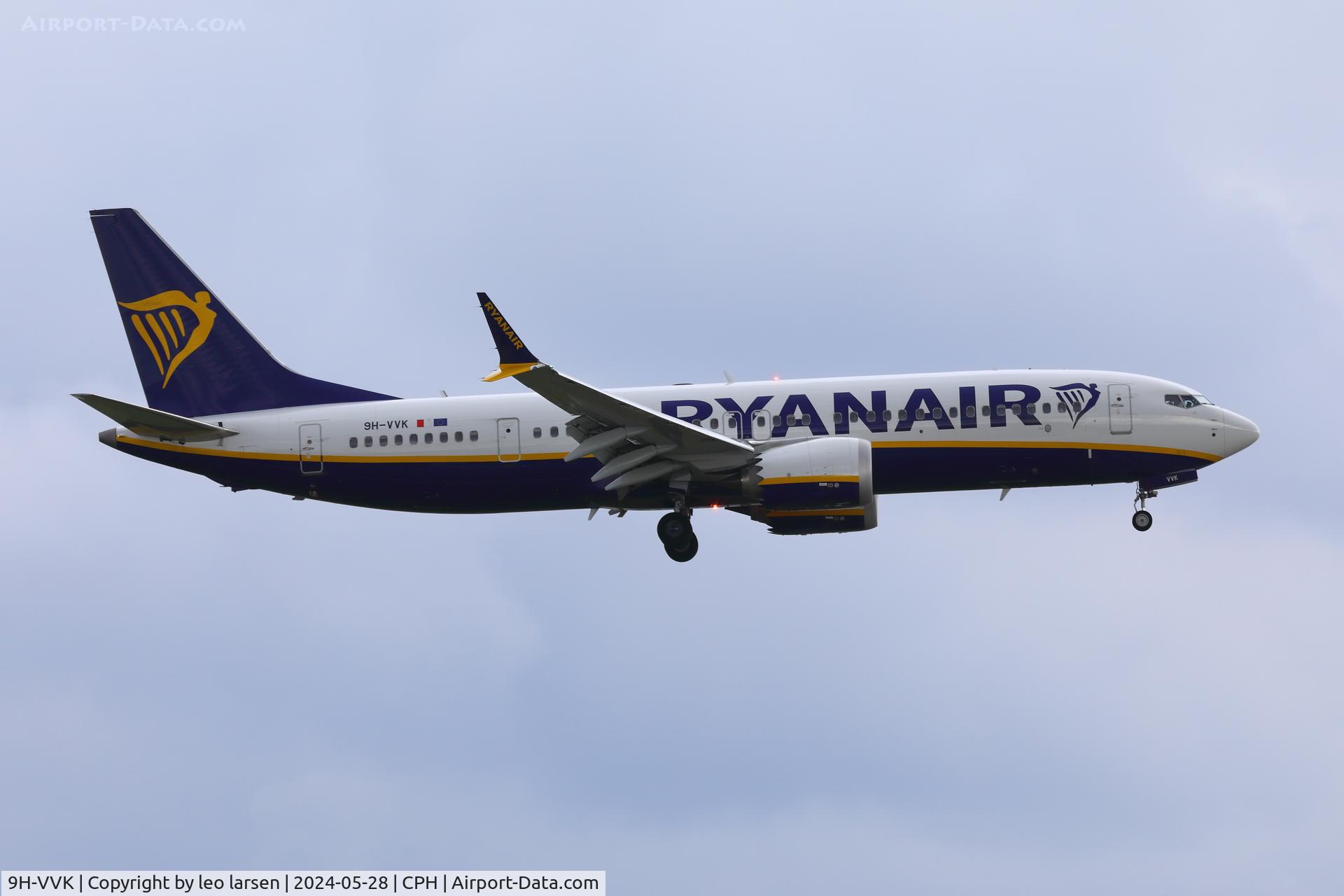 9H-VVK, 2023 Boeing 737-8-200 MAX C/N 62363, Copenhagen 28.5.2024