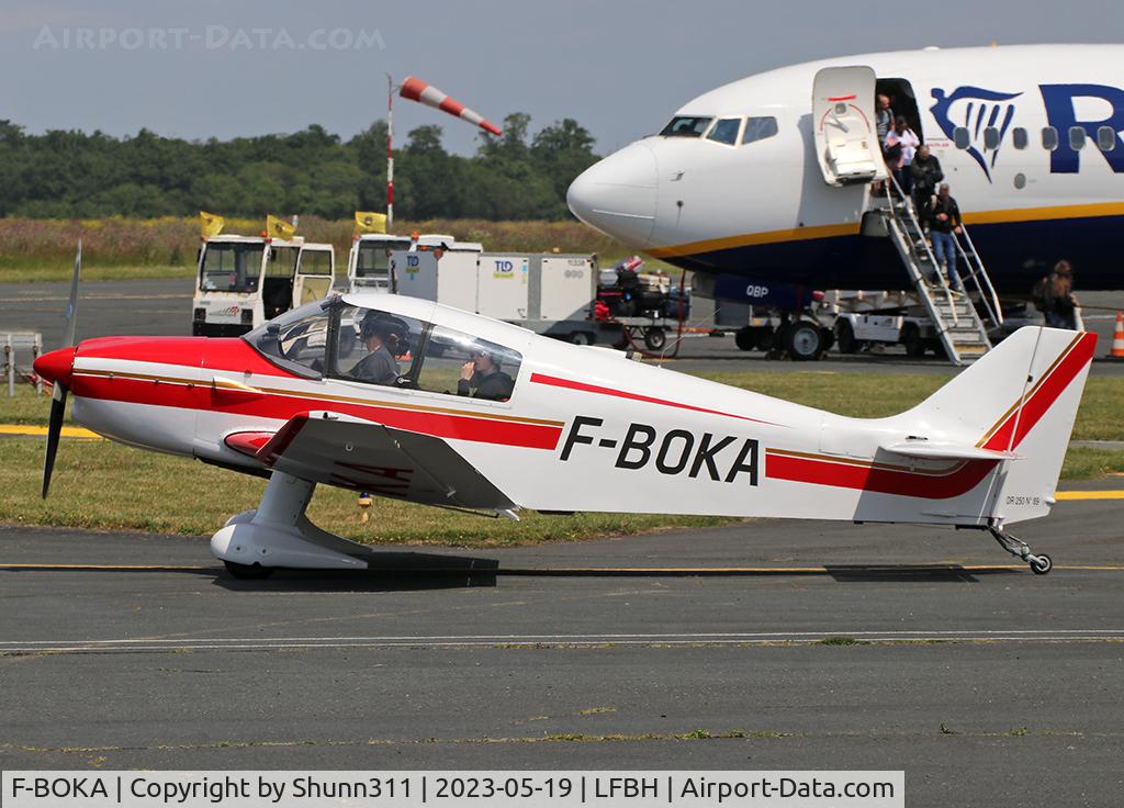 F-BOKA, CEA Jodel DR-250-160 Capitaine C/N 89, Taxiing holding point rwy 09 for departure...