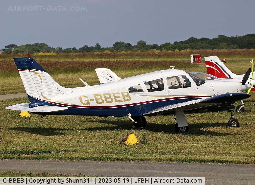 G-BBEB, 1973 Piper PA-28R-200-2 Cherokee Arrow II C/N 28R-7335292, Parked in the grass...