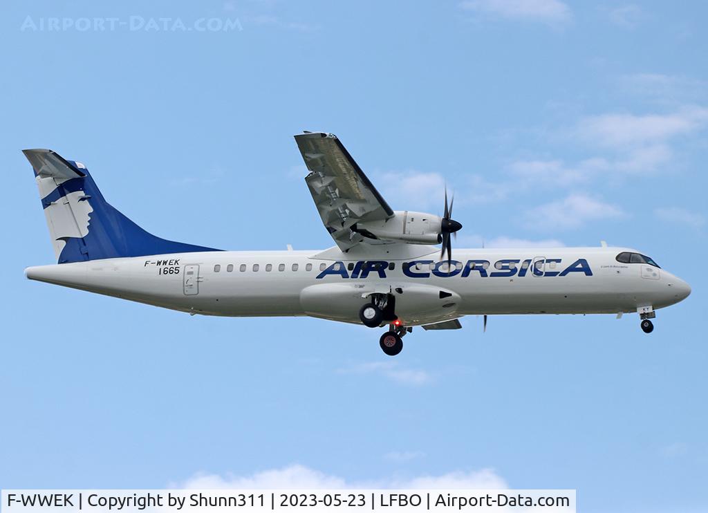 F-WWEK, 2023 ATR 72-600 C/N 1665, C/n 1665 - To be F-HXKY