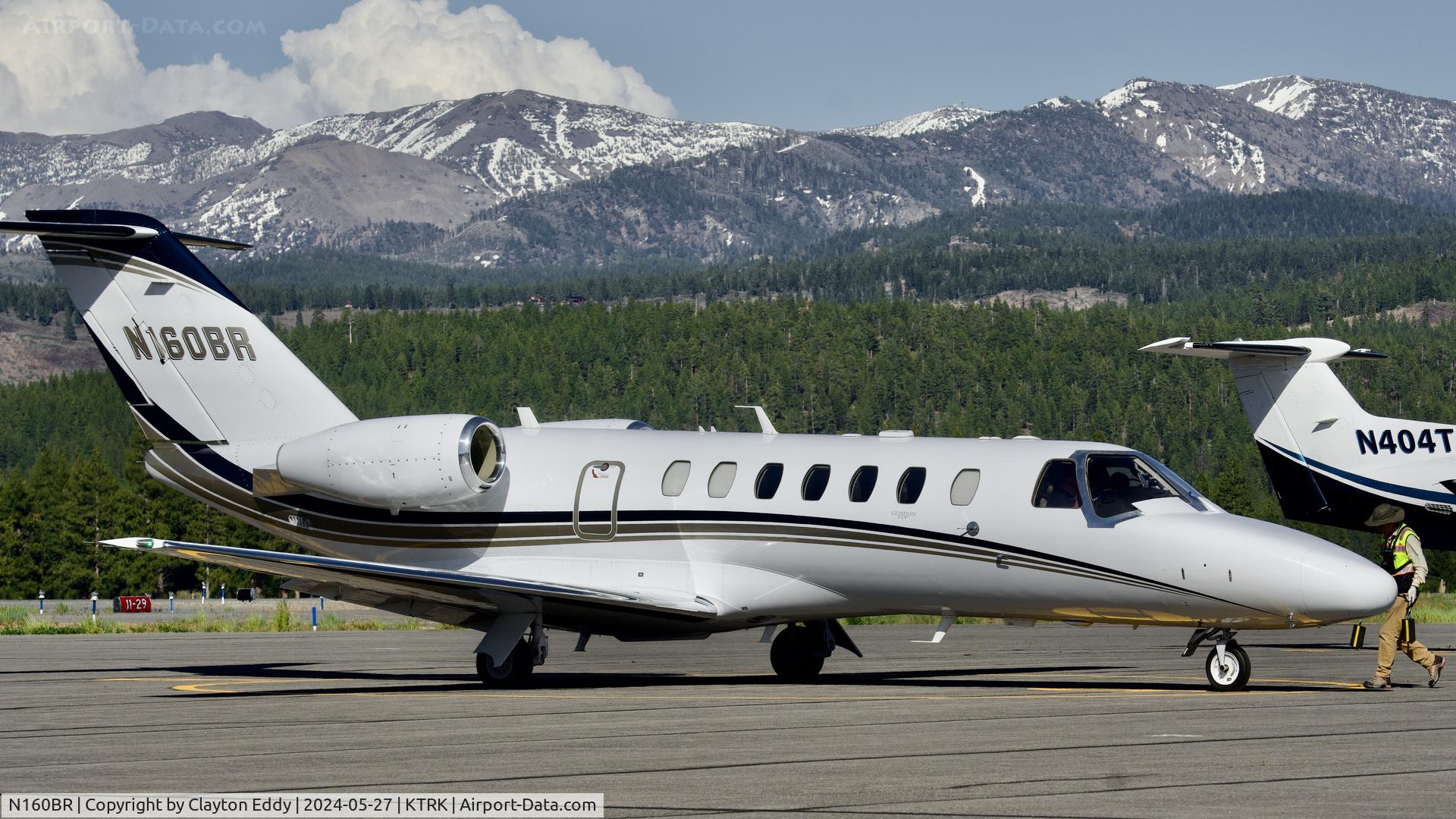 N160BR, 2014 Cessna 525B CitationJet 3 C/N 525B0454, Truckee Tahoe Airport in California 2024.