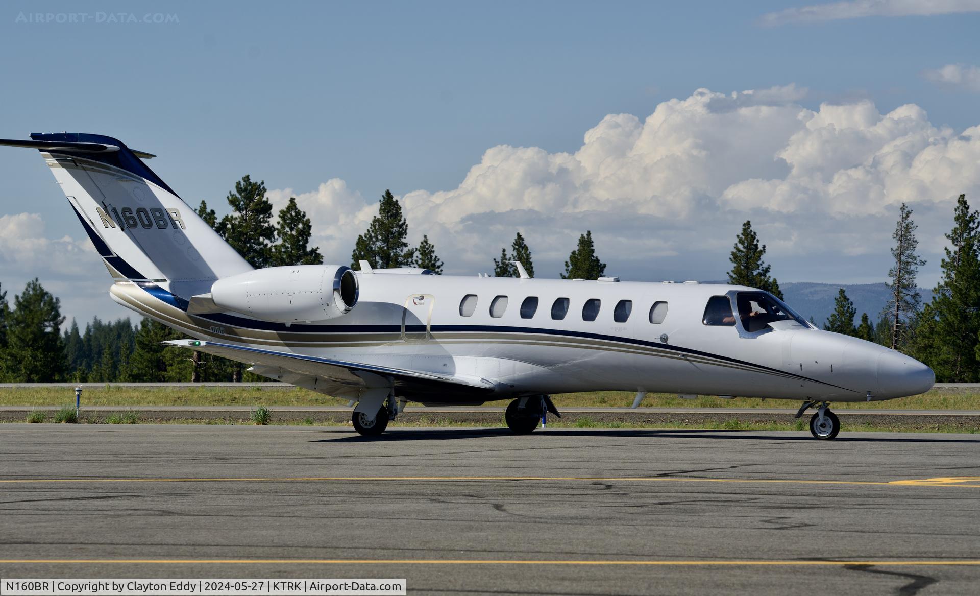 N160BR, 2014 Cessna 525B CitationJet 3 C/N 525B0454, Truckee Tahoe Airport in California 2024.