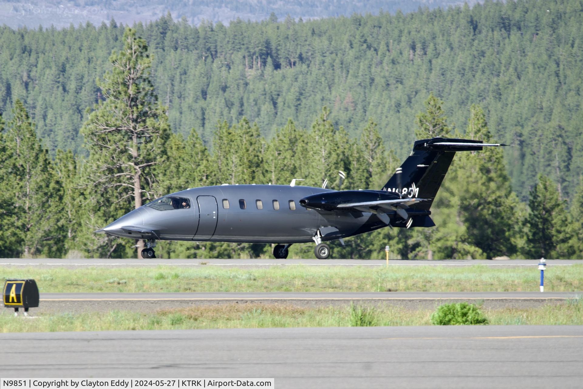 N9851, 2011 Piaggio P180 Avanti II C/N 1223, Truckee Tahoe airport in California 2024.