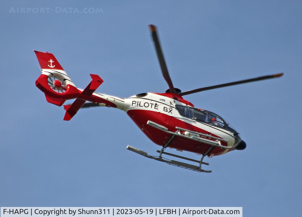 F-HAPG, 2008 Eurocopter EC-135T-2 C/N 0702, Passing above the airport...