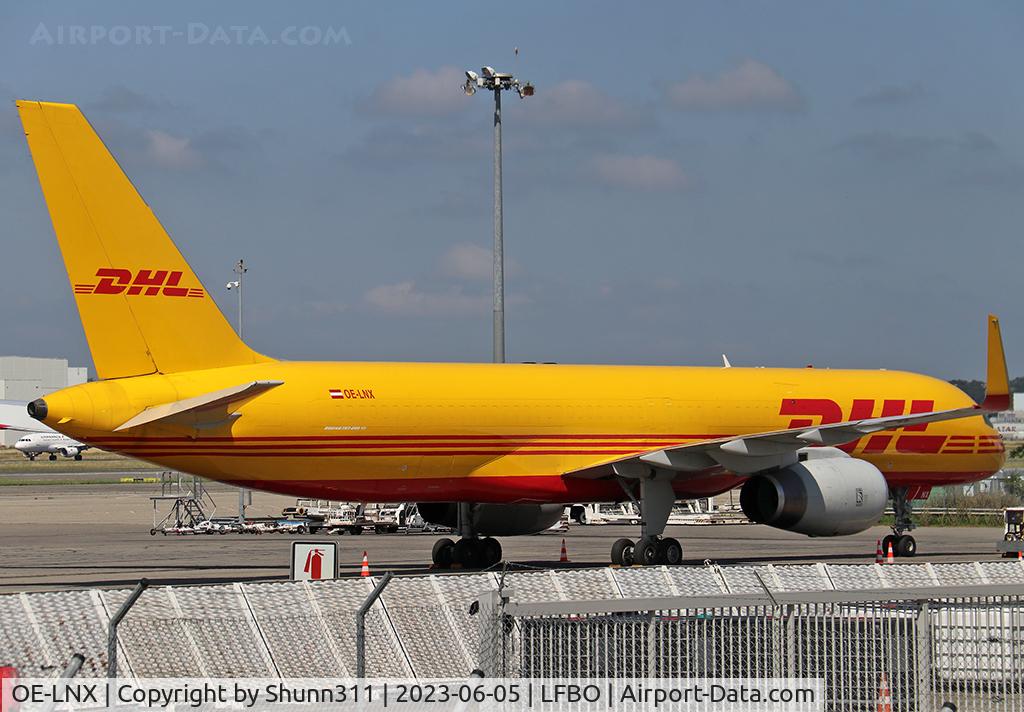 OE-LNX, 1999 Boeing 757-223F C/N 29589, Parked at the Cargo area...