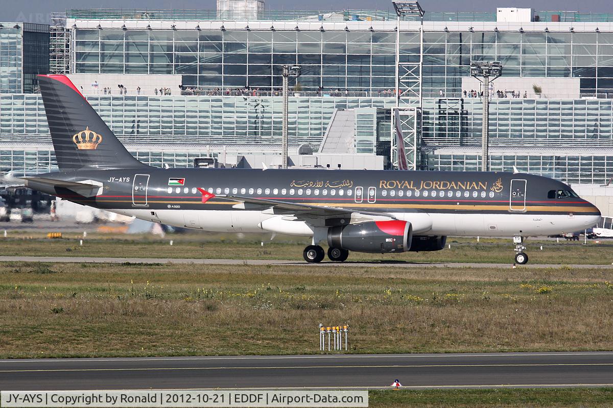 JY-AYS, 2011 Airbus A320-232 C/N 4853, at fra