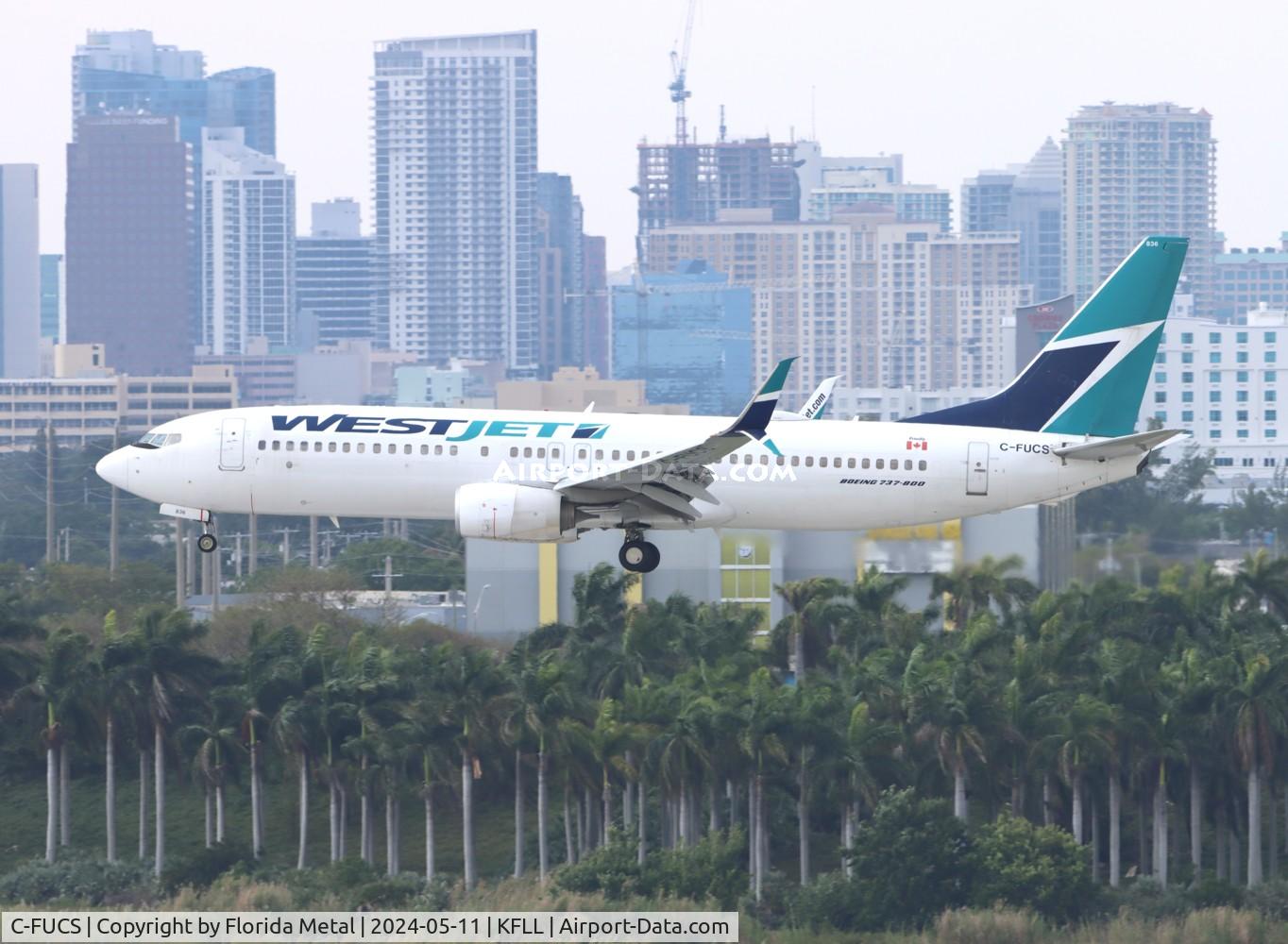 C-FUCS, 2014 Boeing 737-8CT C/N 60129, WJA 738 zx YYC-FLL
