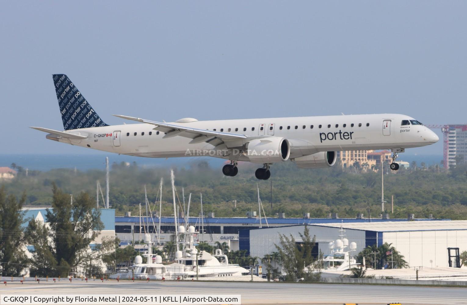 C-GKQP, 2023 Embraer 190-400STD (E195-E2) C/N 19020078, POE E195 E2 zx CYYZ-FLL