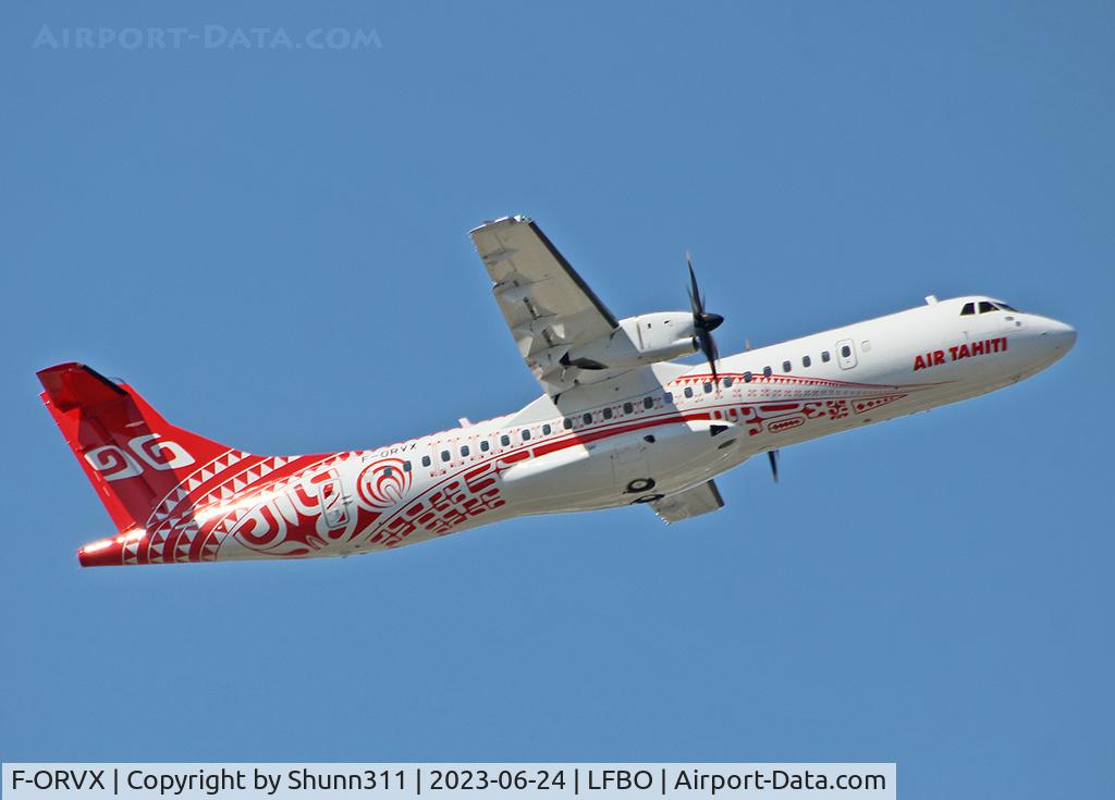 F-ORVX, 2023 ATR 72-600 C/N 1658, Delivery day in special Tatau c/s