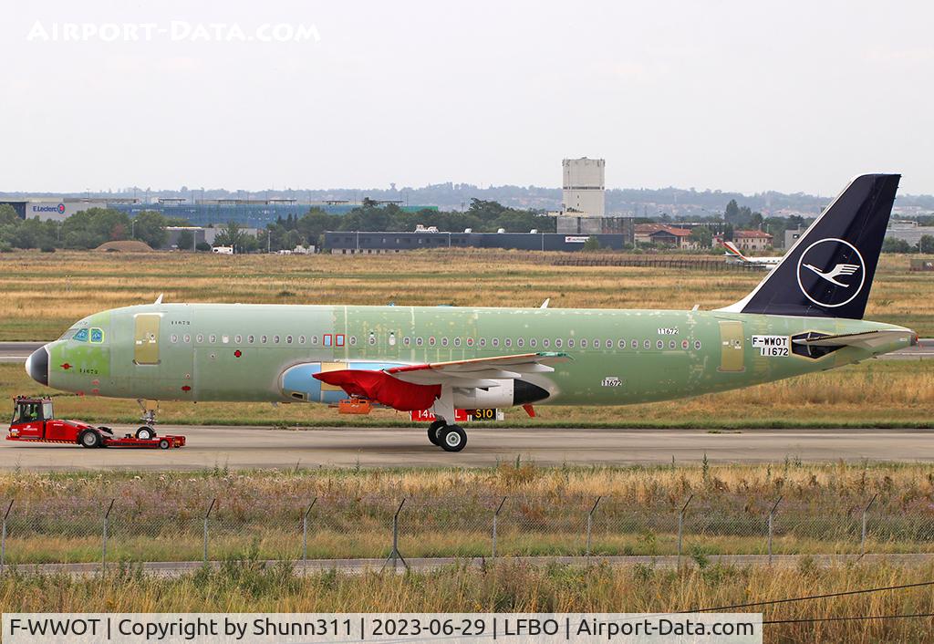 F-WWOT, 2023 Airbus A320-271N C/N 11672, C/n 11672 - For Lufthansa but registration applied in error... Re-registered as F-WWTO after paint