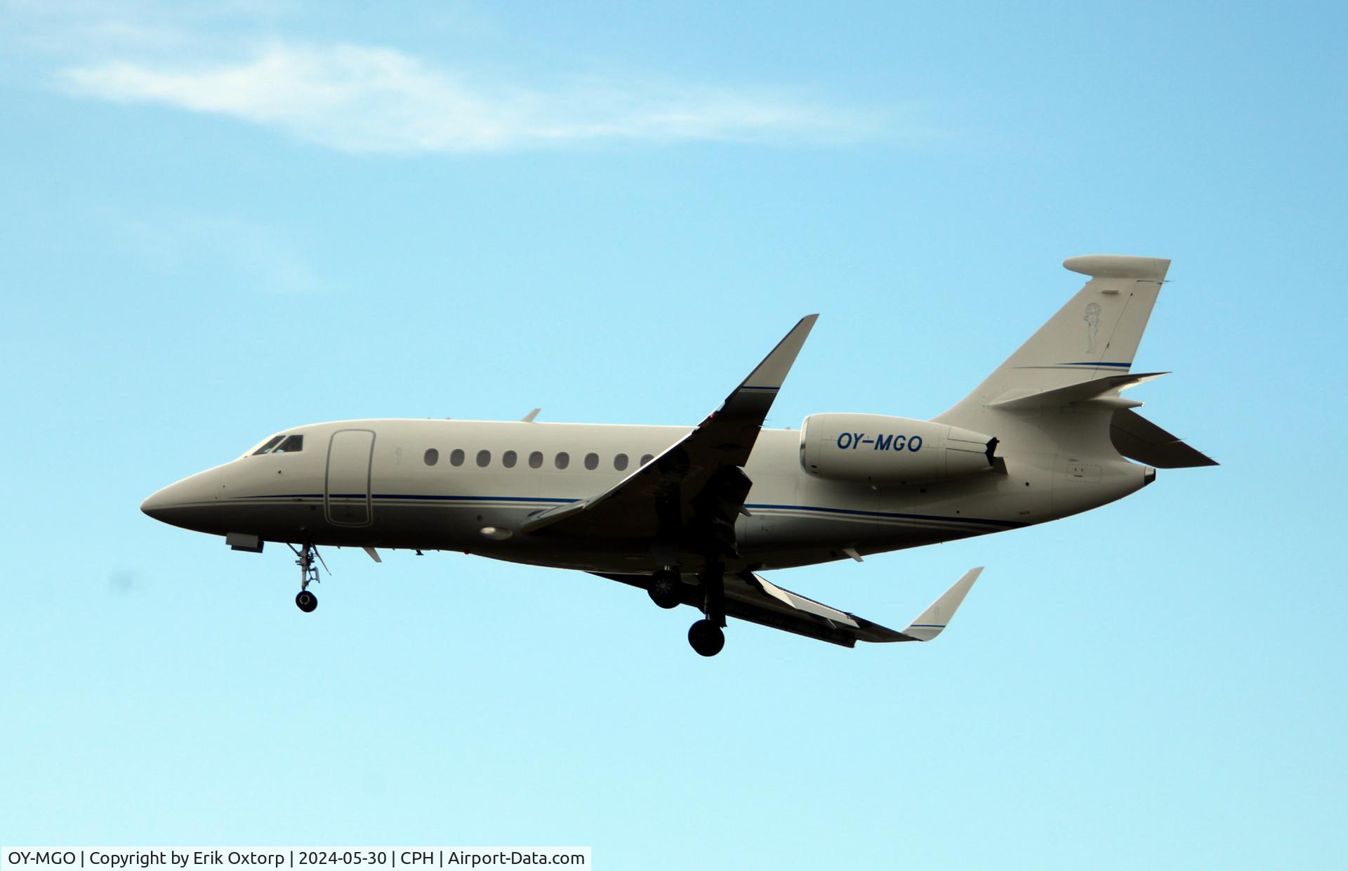 OY-MGO, 2022 Dassault Falcon 2000S C/N 394, OY-MGO landing rw 22L