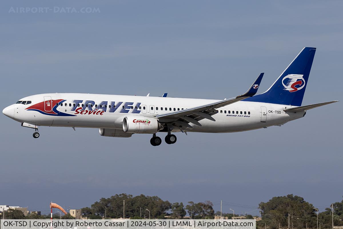 OK-TSD, 2014 Boeing 737-8Q8 C/N 41795, Runway 31