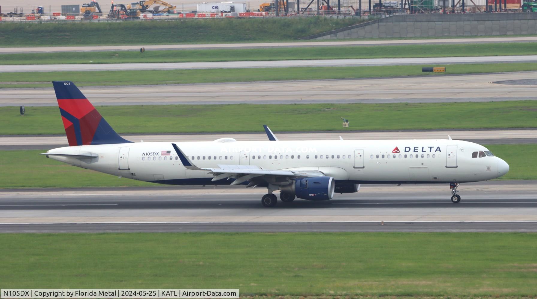 N105DX, 2020 Airbus A321-211 C/N 10030, DAL A321 zx GRR-ATL
