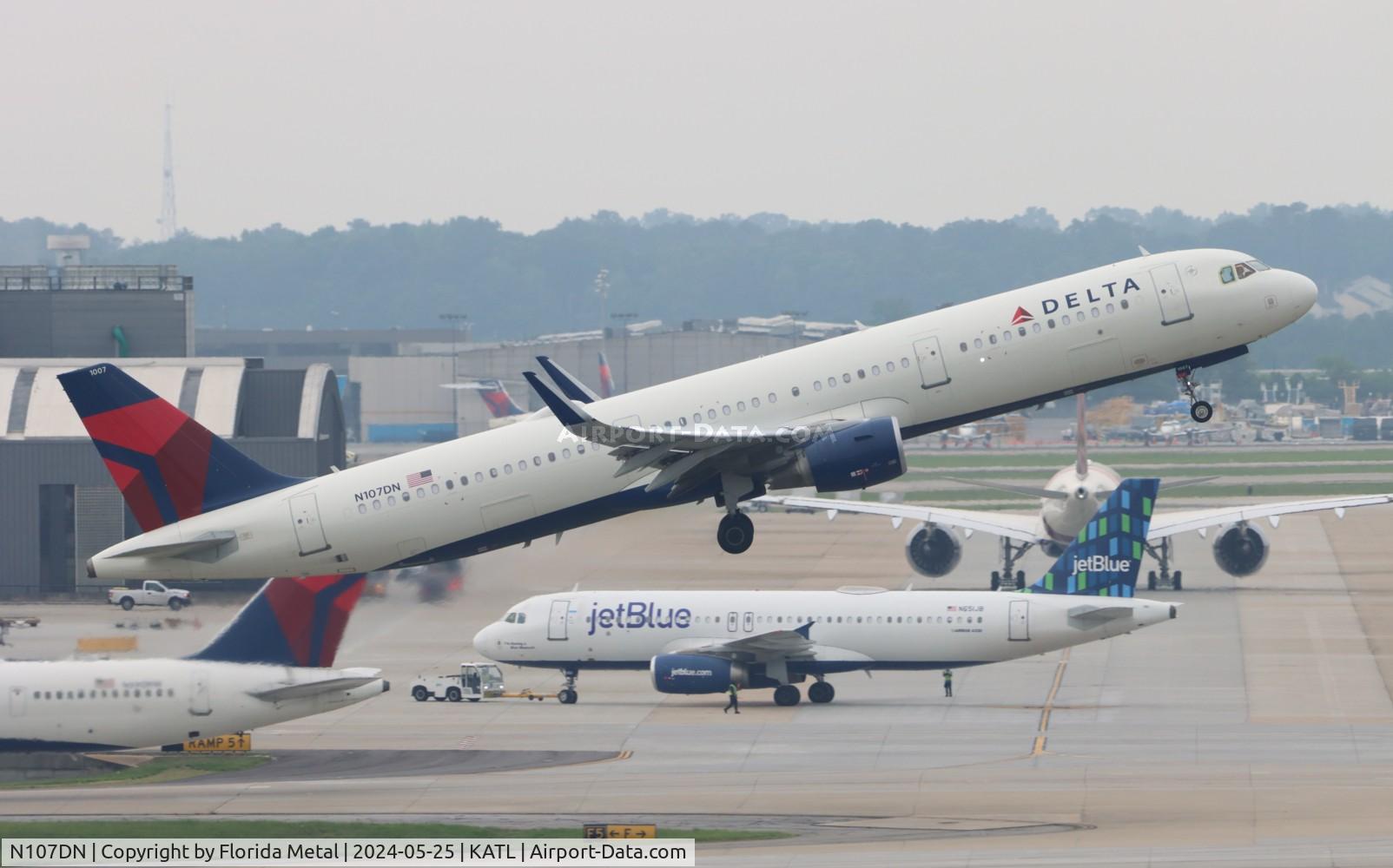 N107DN, 2020 Airbus A321-211 C/N 9582, DAL A321 zx ATL-DFW