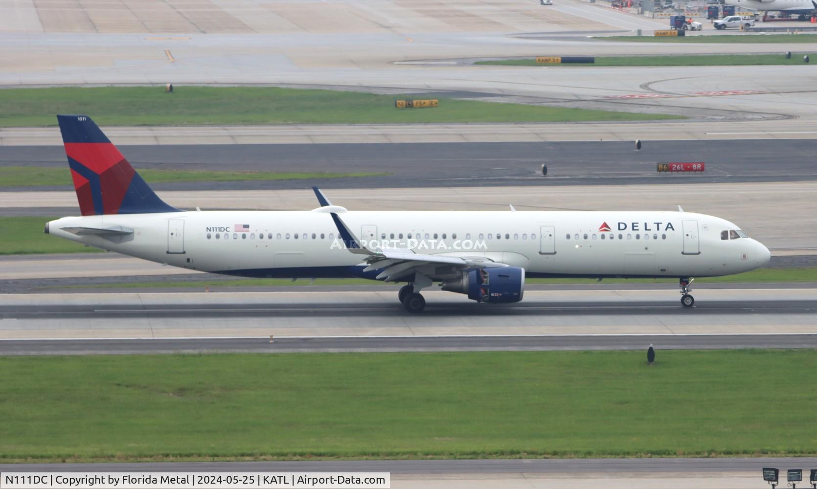 N111DC, 2020 Airbus A321-211 C/N 10018, DAL A321 zx DTW-ATL