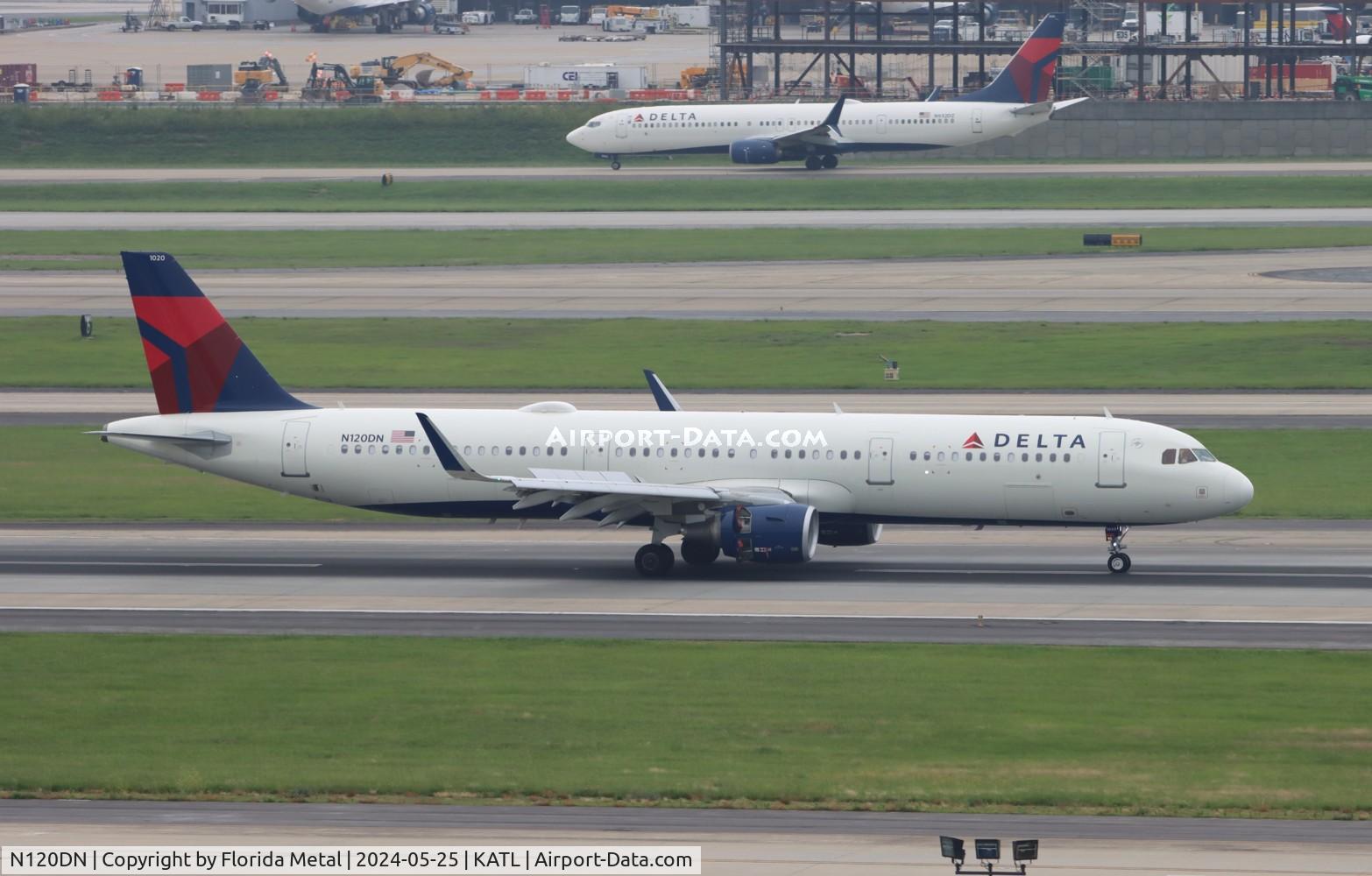 N120DN, 2021 Airbus A321-231 C/N 10185, DAL A321 zx CLE-ATL