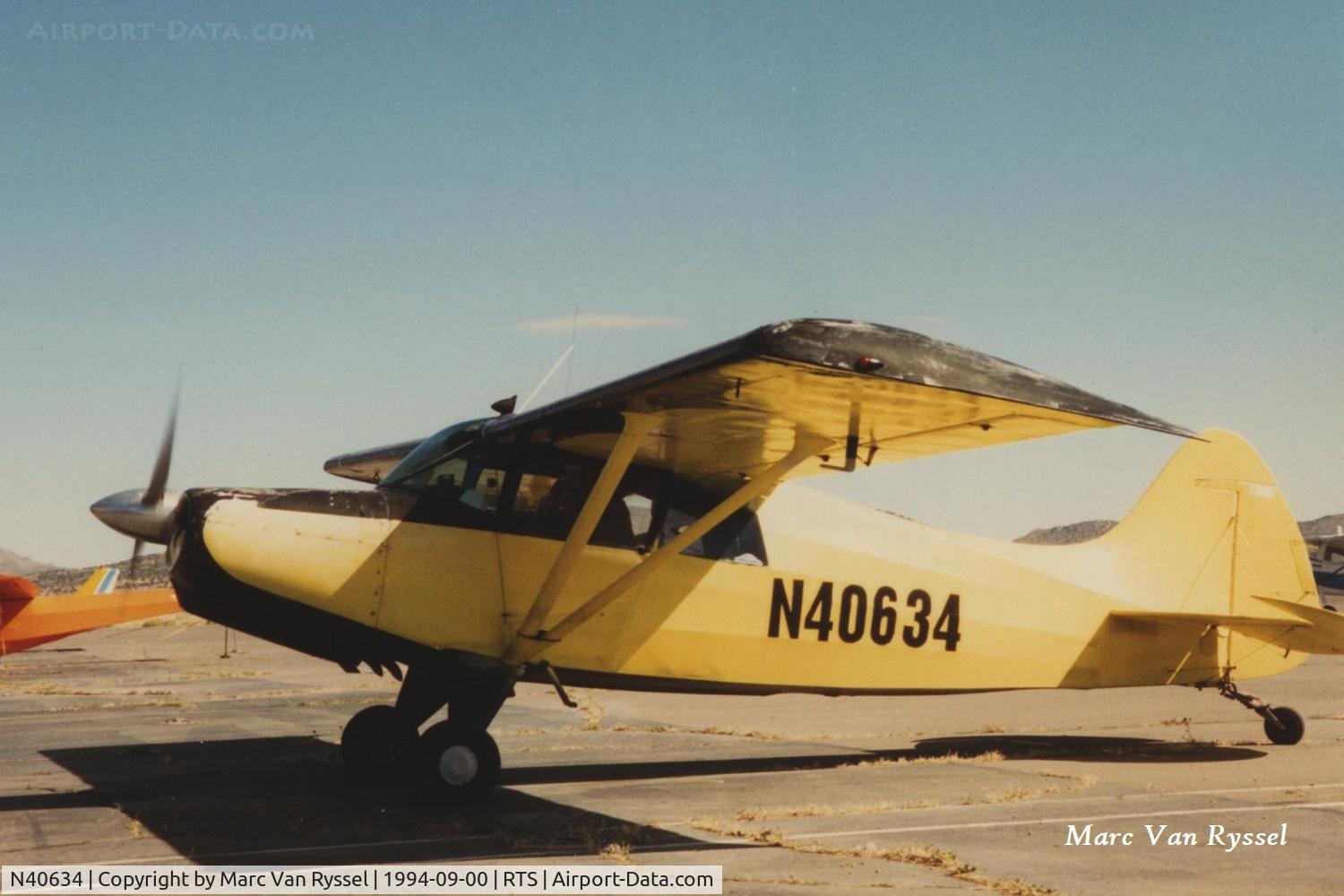 N40634, 1972 Maule M-4-220C Strata Rocket C/N 2152C,  N40634 at Reno Stead in Sept. 1994.