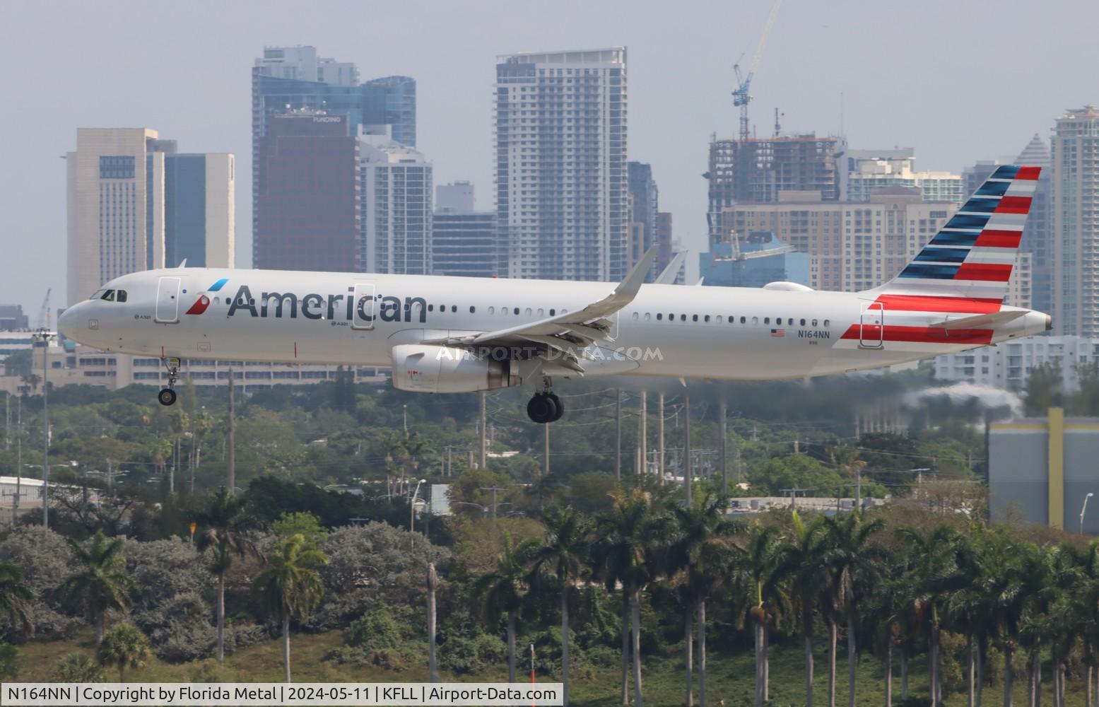 N164NN, 2016 Airbus A321-231 C/N 6909, AAL A321 zx DFW-FLL