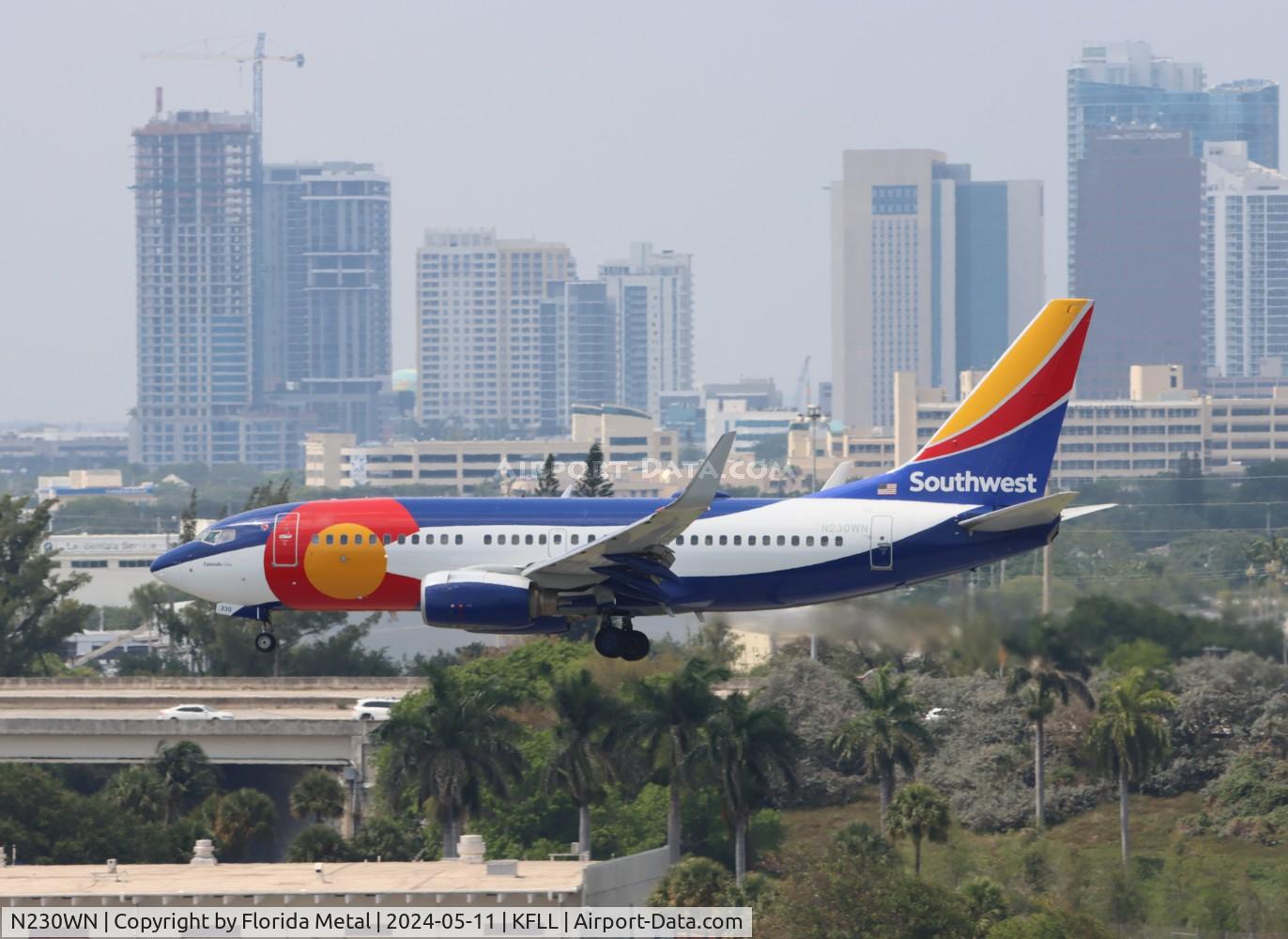 N230WN, 2006 Boeing 737-7H4 C/N 34592, SWA 737 Colorado zx ATL-FLL