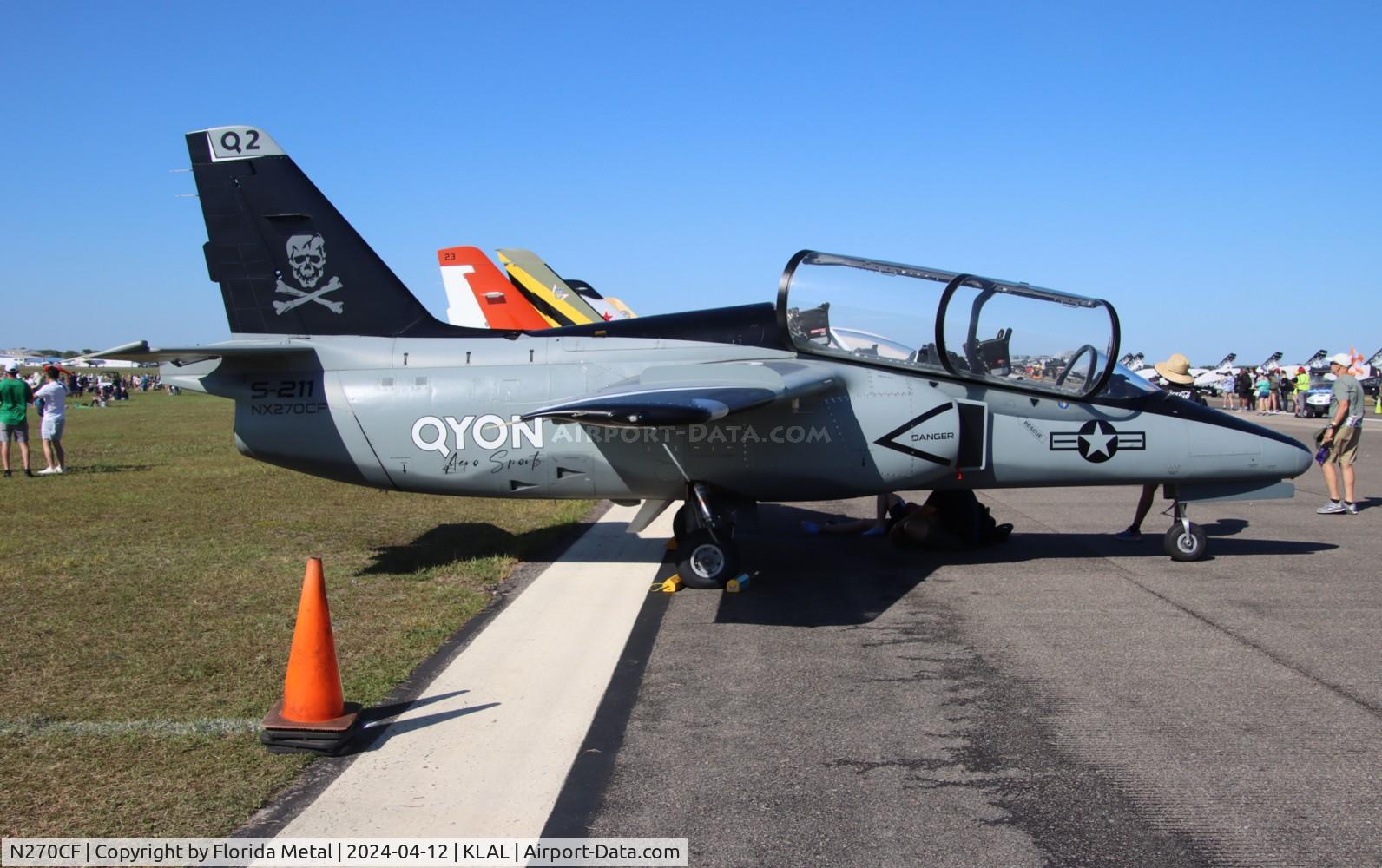 N270CF, 1985 SIAI-Marchetti S-211 C/N 009/02-006, S-211 zx