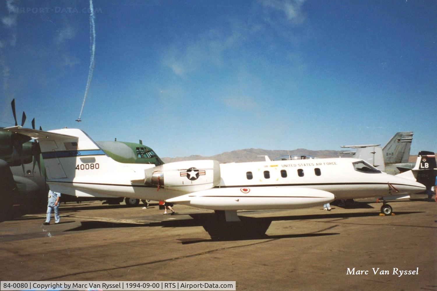 84-0080, 1984 Gates Learjet C-21A C/N 35A-526, 84-0080 at Reno Stead during the Air Races in Sept 1994.