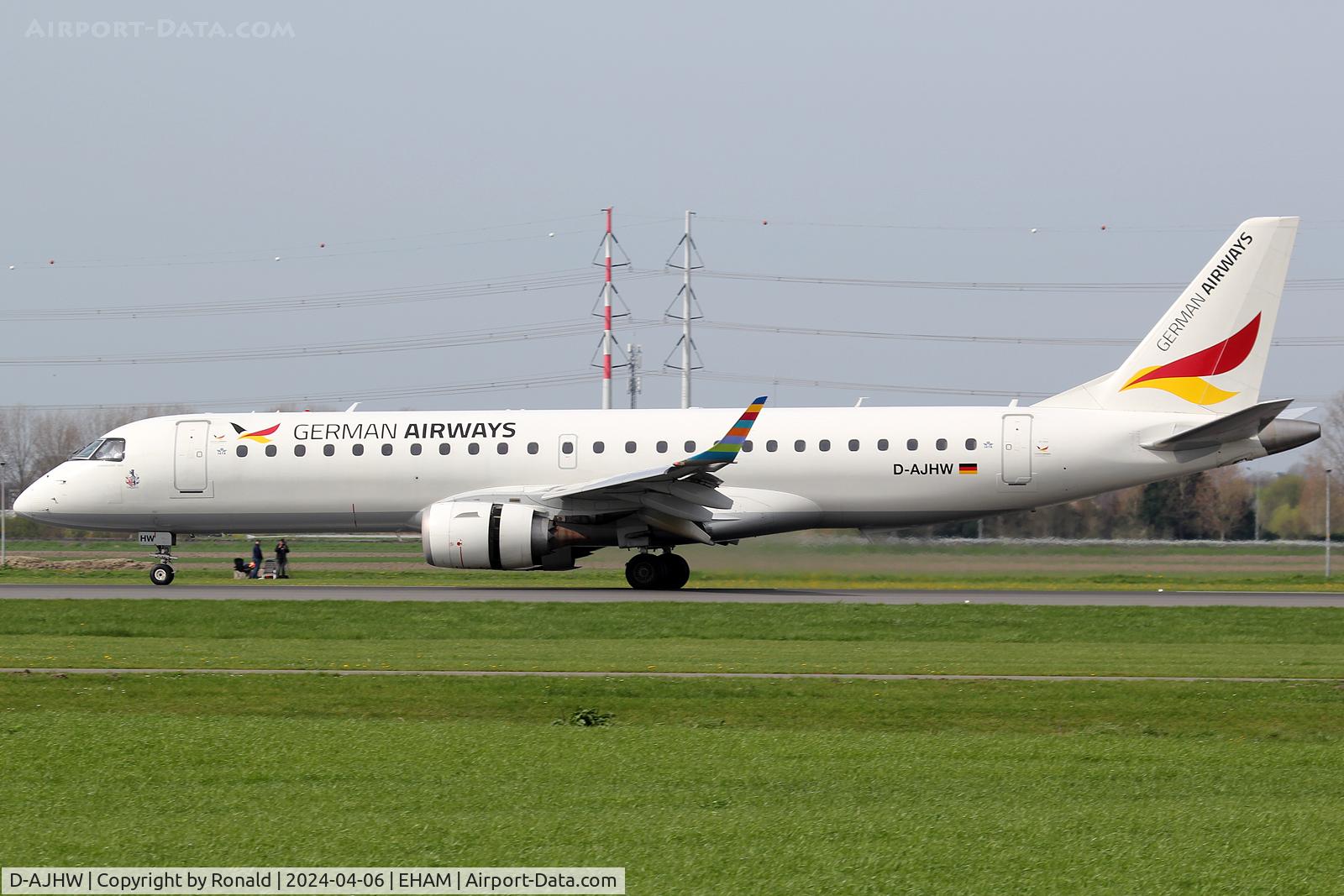 D-AJHW, 2006 Embraer 190LR (ERJ-190-100LR) C/N 19000061, at spl