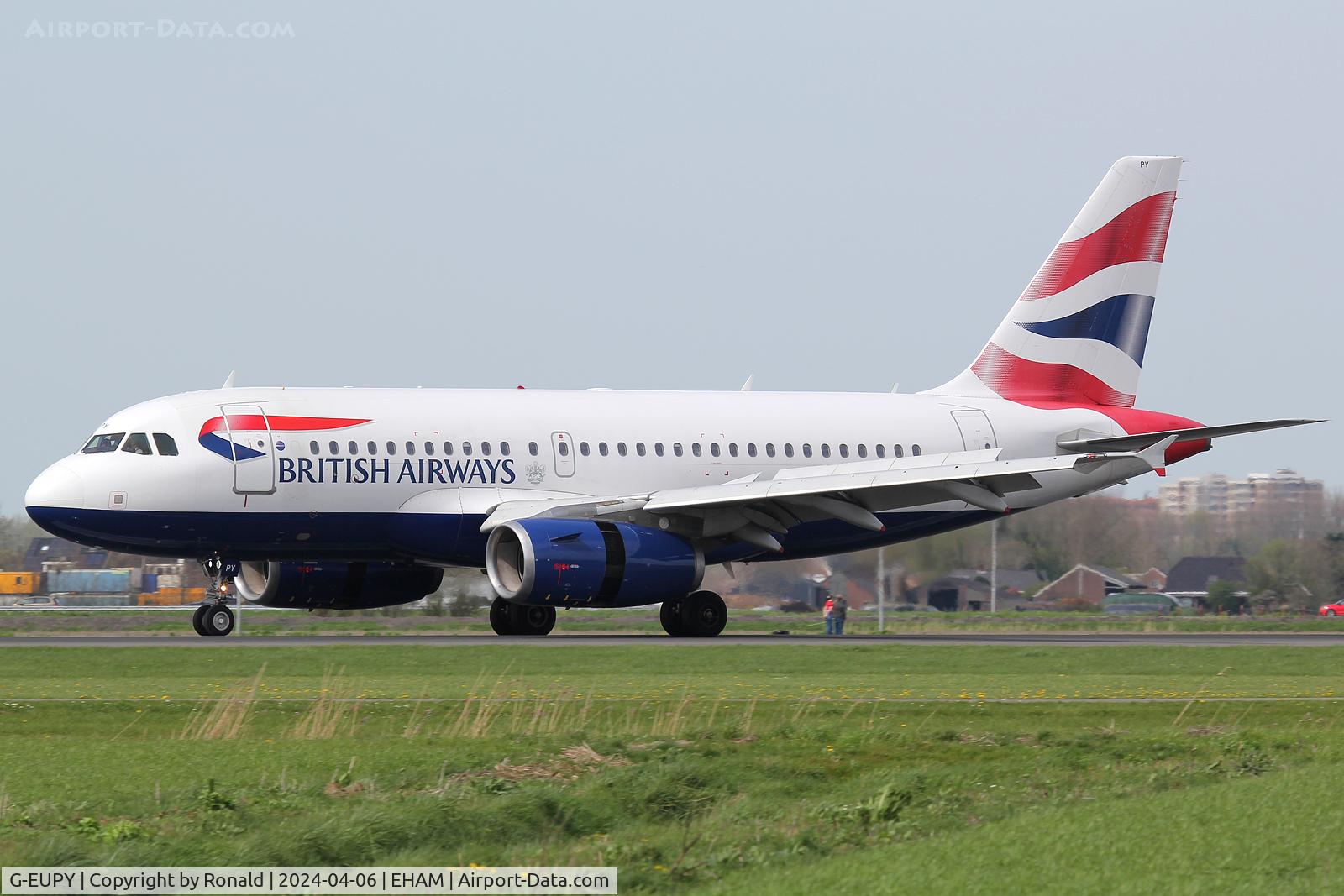 G-EUPY, 2001 Airbus A319-131 C/N 1466, at spl