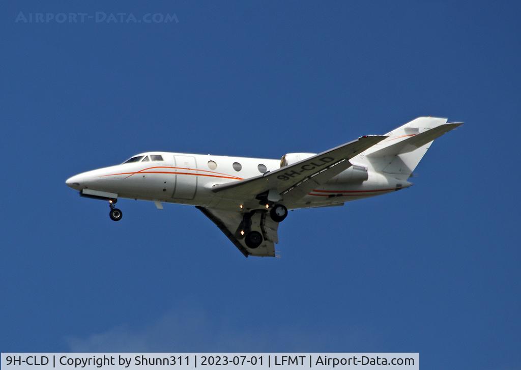 9H-CLD, 1986 Dassault Falcon 10 C/N 208, Landing rwy 30R