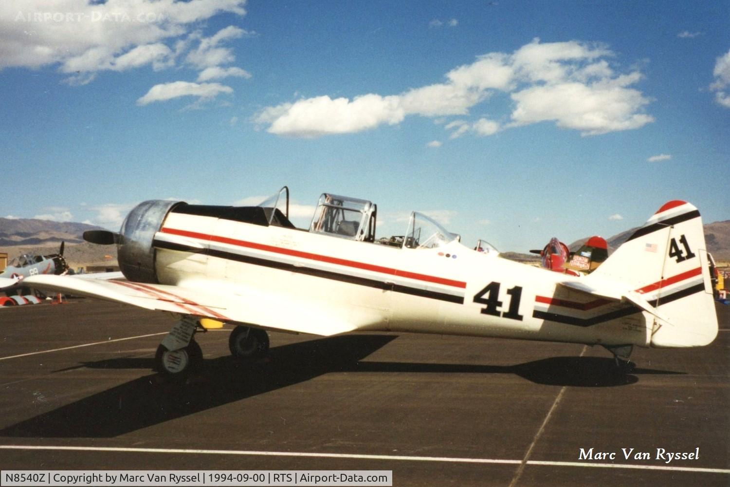 N8540Z, 1988 North American SNJ-5 Texan C/N 88-13585-1, On 18 Sept 1994 N8540Z race #41 