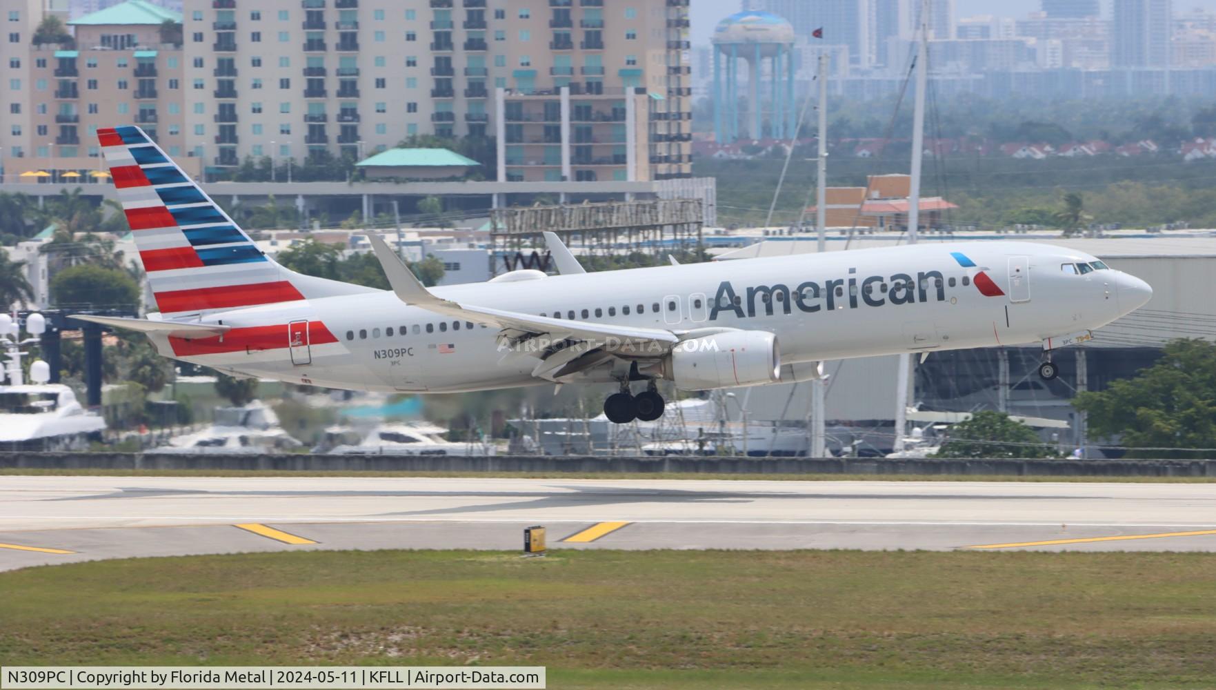 N309PC, 2016 Boeing 737-800 C/N 31258, AAL 738 zx ORD-FLL