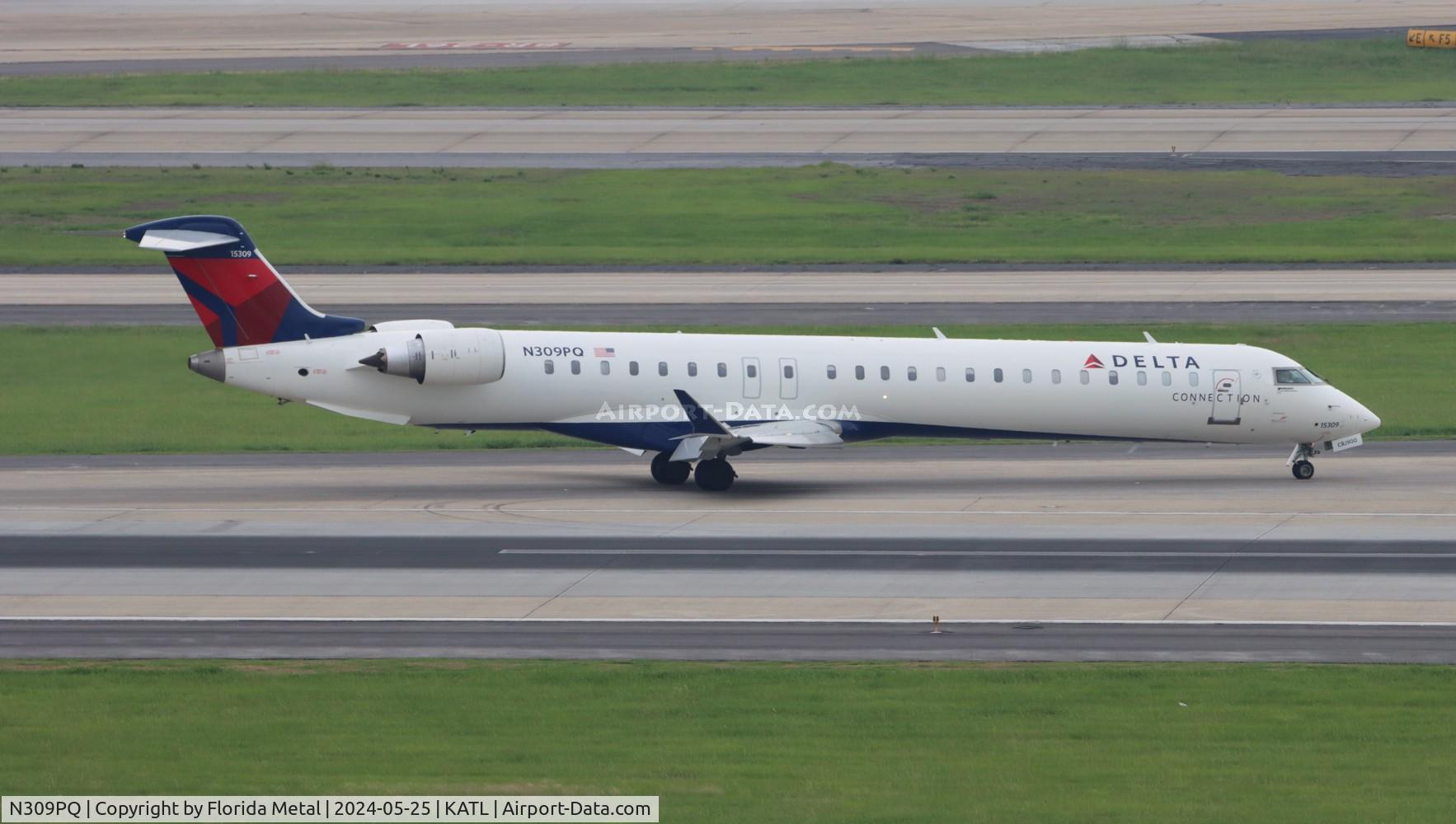 N309PQ, 2014 Bombardier CRJ-900LR (CL-600-2D24) C/N 15309, EDV/DAL CRJ9 zx LFT-ATL