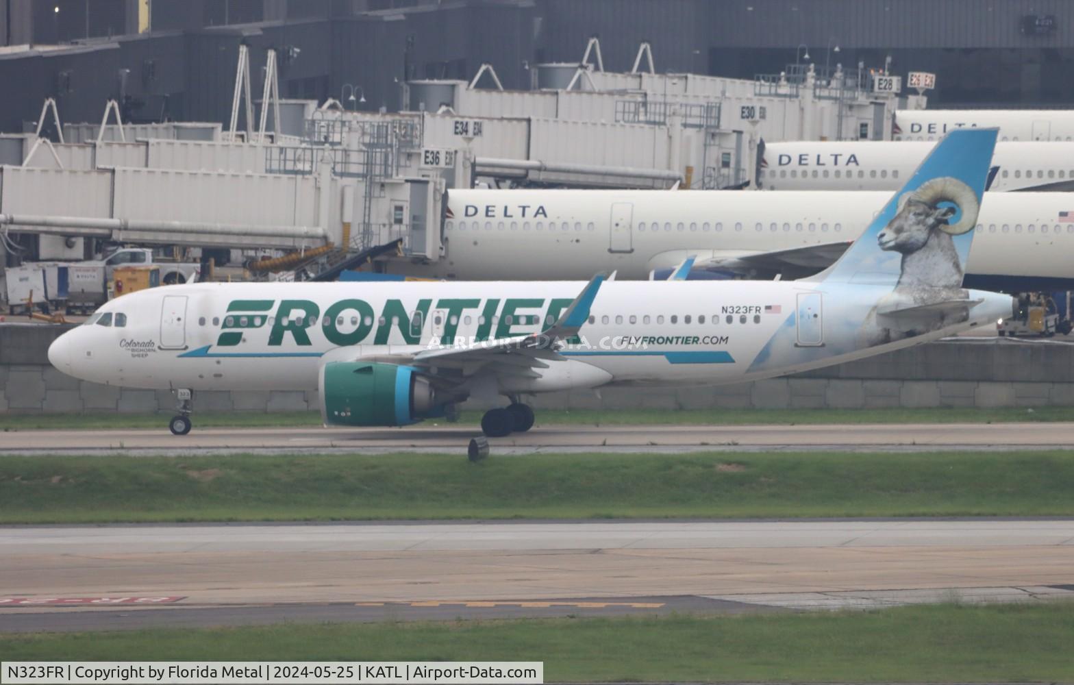 N323FR, 2017 Airbus A320-251N C/N 7925, FFT A32N Colorado zx ATL-LAS