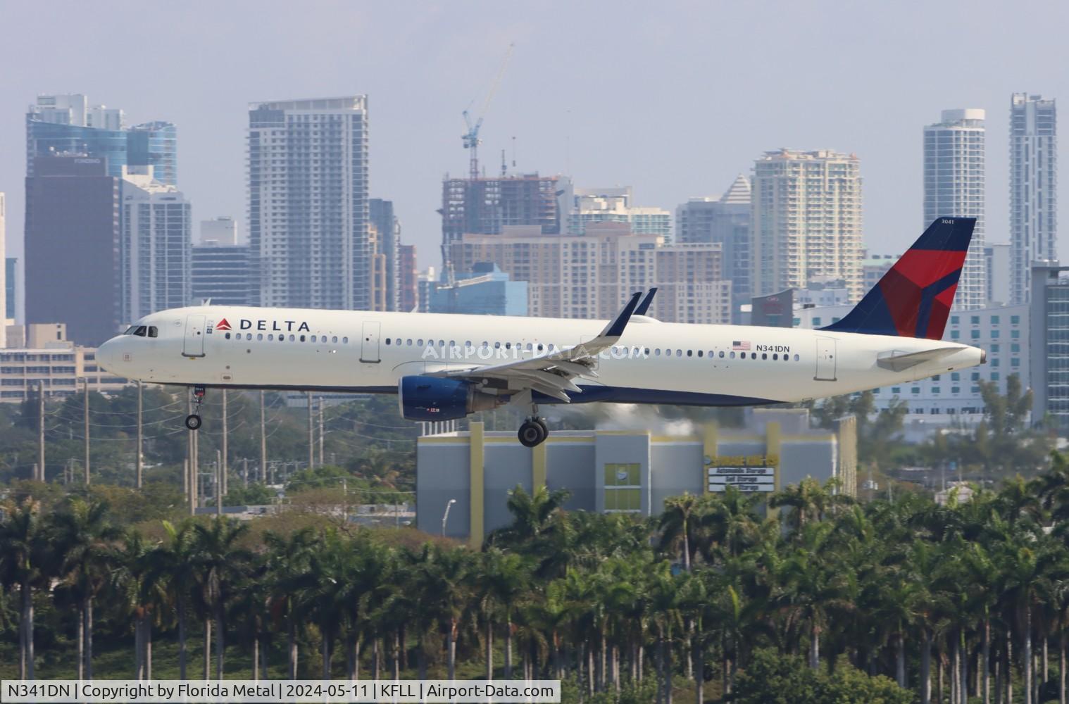 N341DN, 2018 Airbus A321-211 C/N 8134, DAL A321 zx LGA-FLL