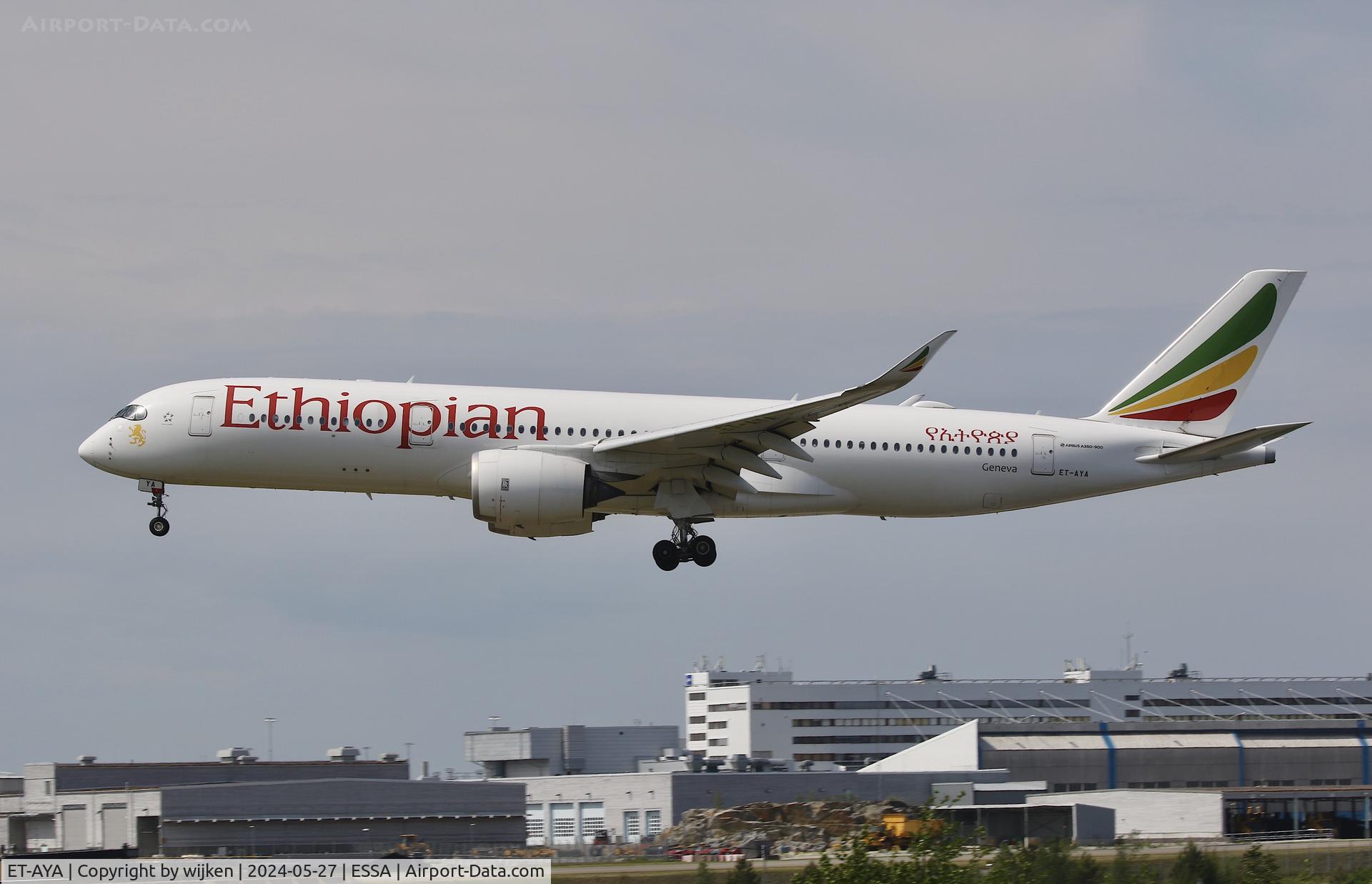 ET-AYA, Airbus A350-941 C/N 431, Rwy 19L