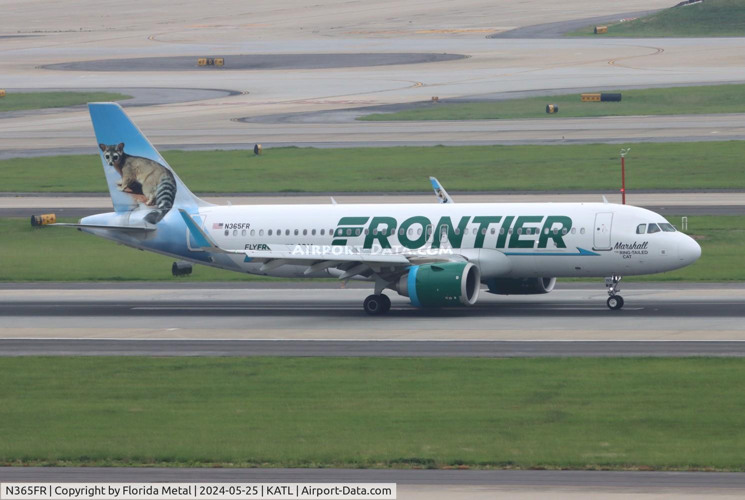 N365FR, 2019 Airbus A320-251N C/N 9340, FFT A32N Marshall zx MDW-ATL