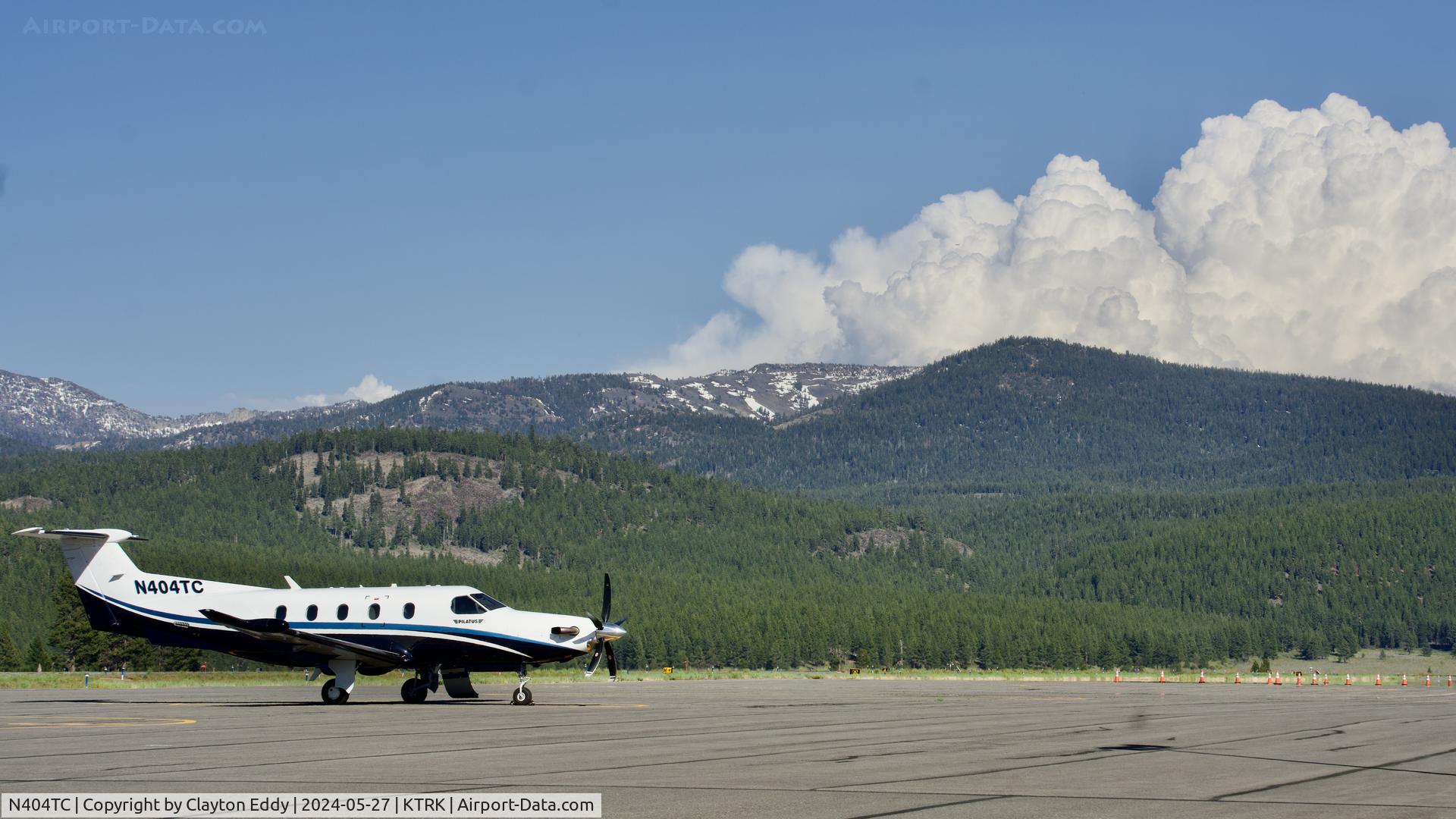 N404TC, 2017 Pilatus PC-12/47E C/N 1743, Truckee Tahoe airport in California 2024.