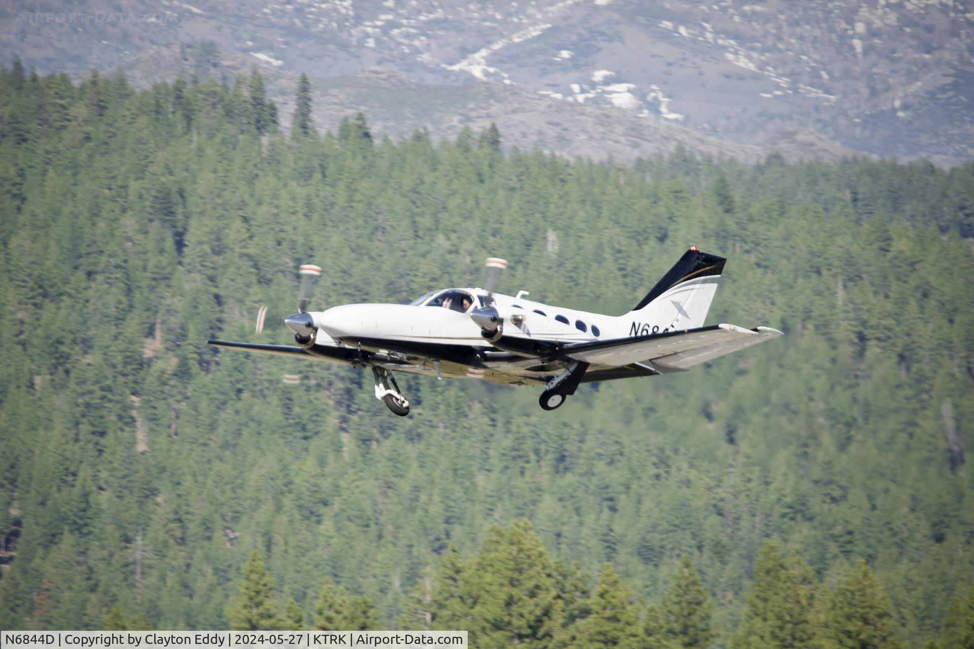 N6844D, 1981 Cessna 425 C/N 425-0062, Truckee Tahoe airport in California 2024.